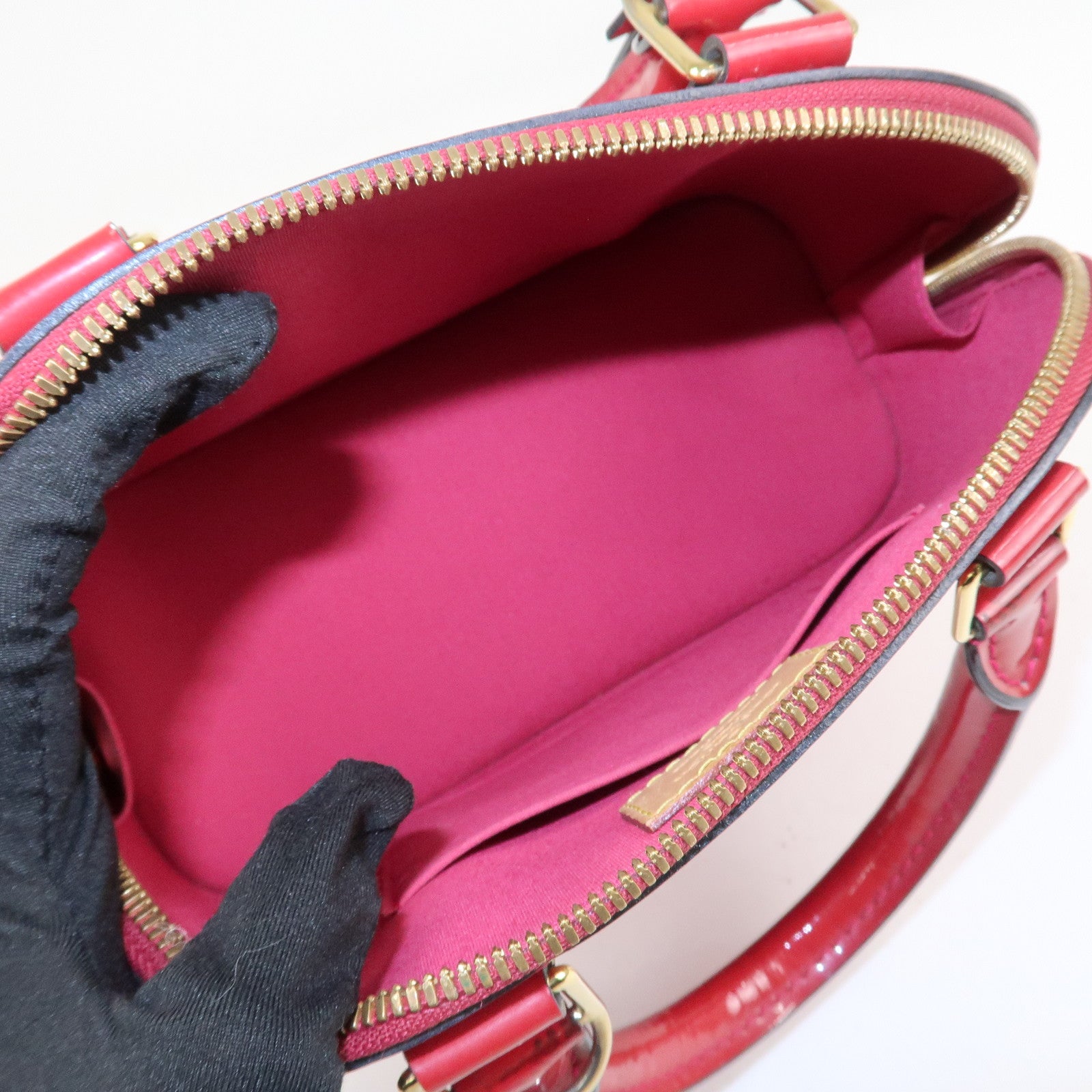Louis Vuitton Monogram Vernis Alma BB 2Way Bag Rose Indien M91771 Used