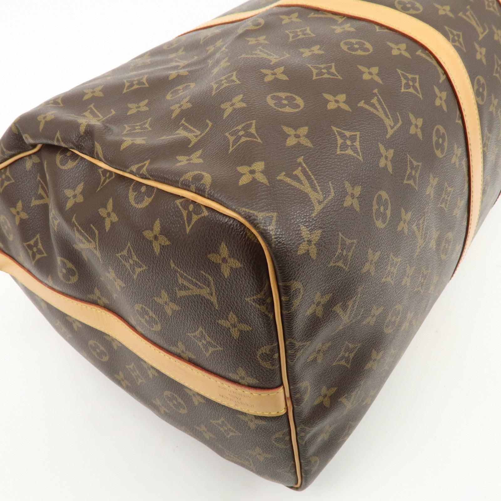 Louis Vuitton Monogram Keep All Bandouliere 55 Boston Bag M41414