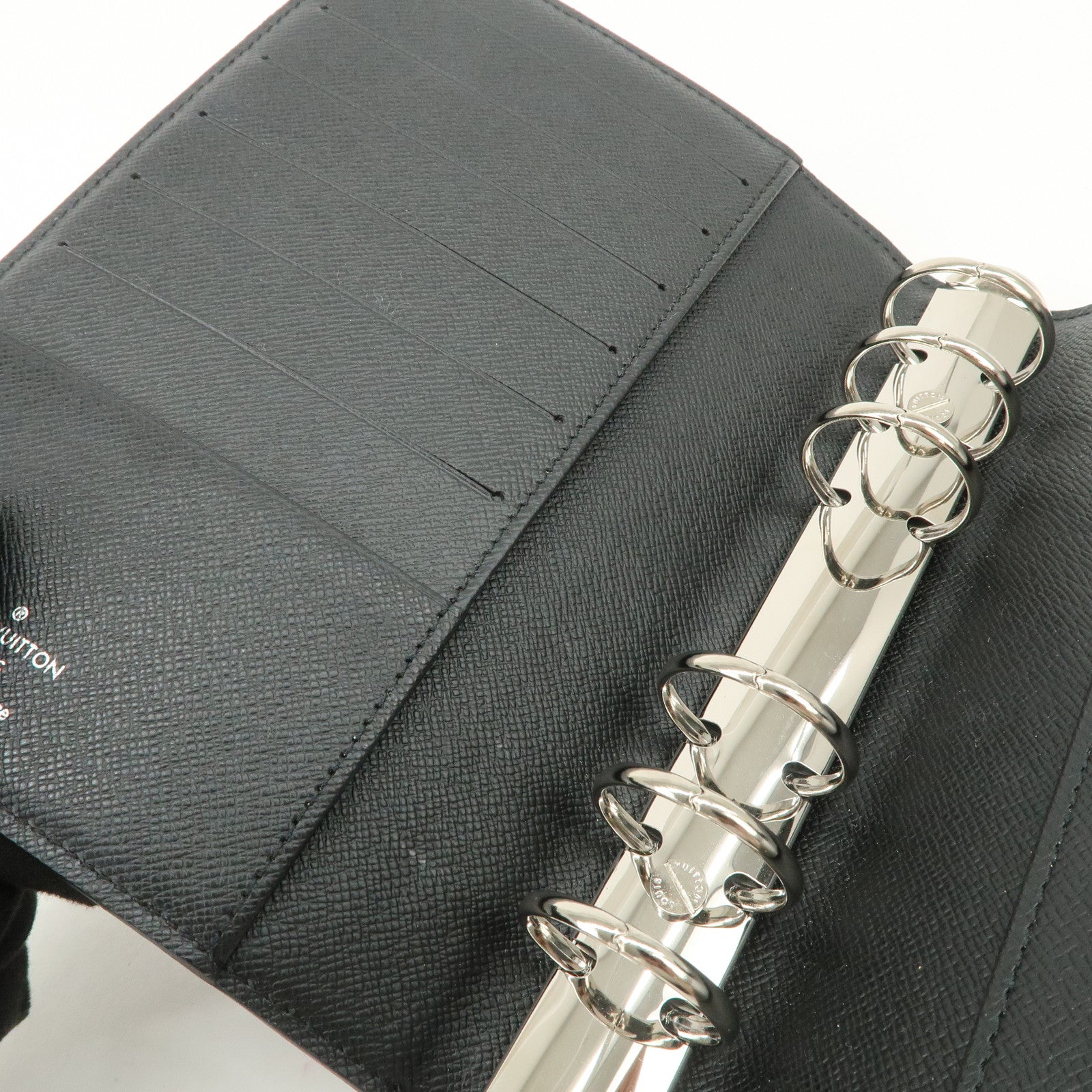 Louis Vuitton Epi Agenda MM Planner Cover Noir Black R20202