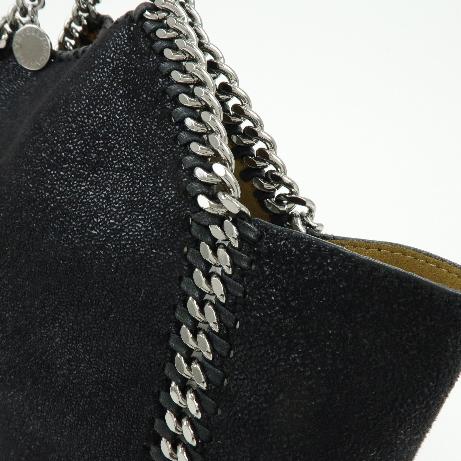 STELLA MCCARTNEY Falabella Polyester 2Way Bag Black Yellow