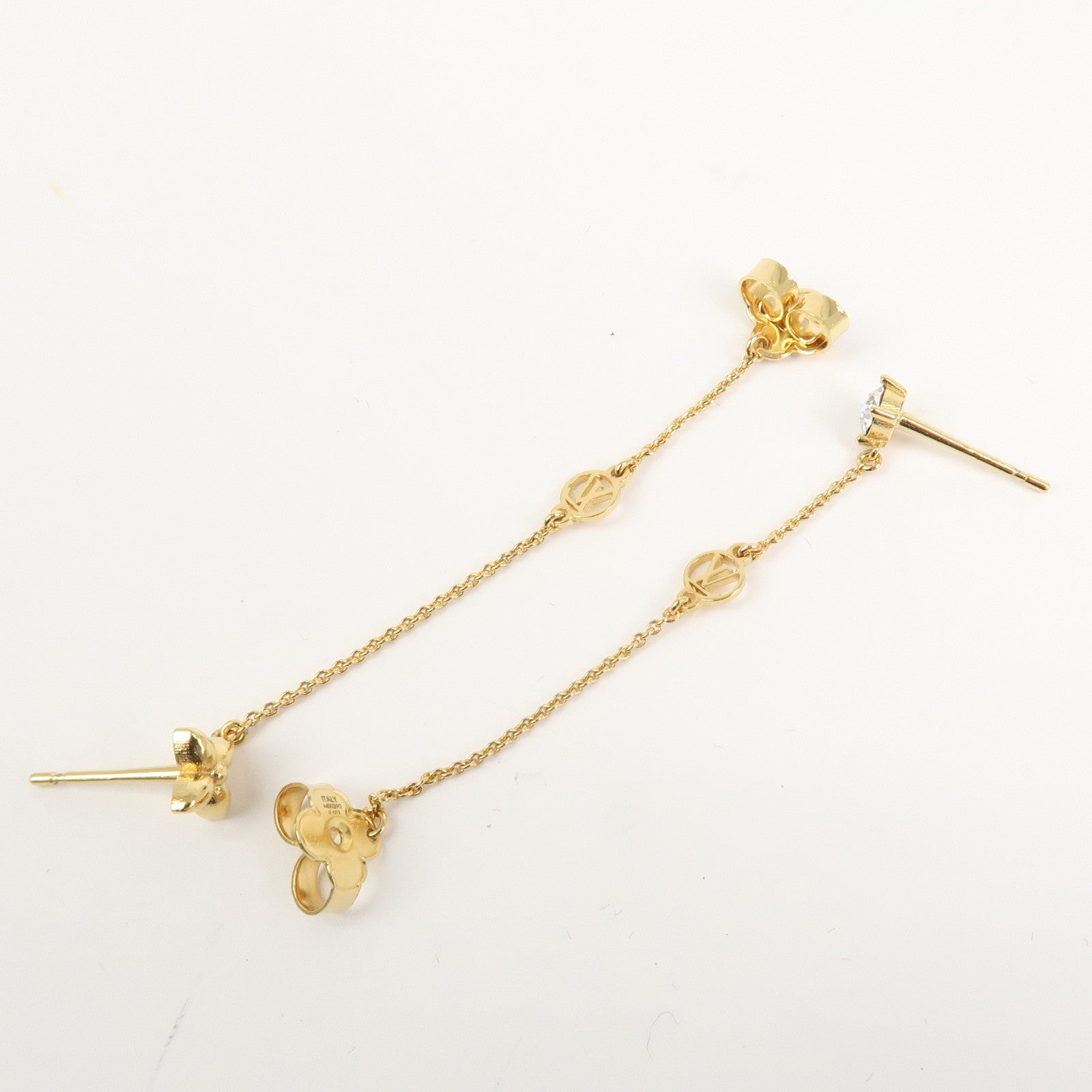 Louis Vuitton Puce d’Oreille Petit Louis Metal Earring Gold M00390