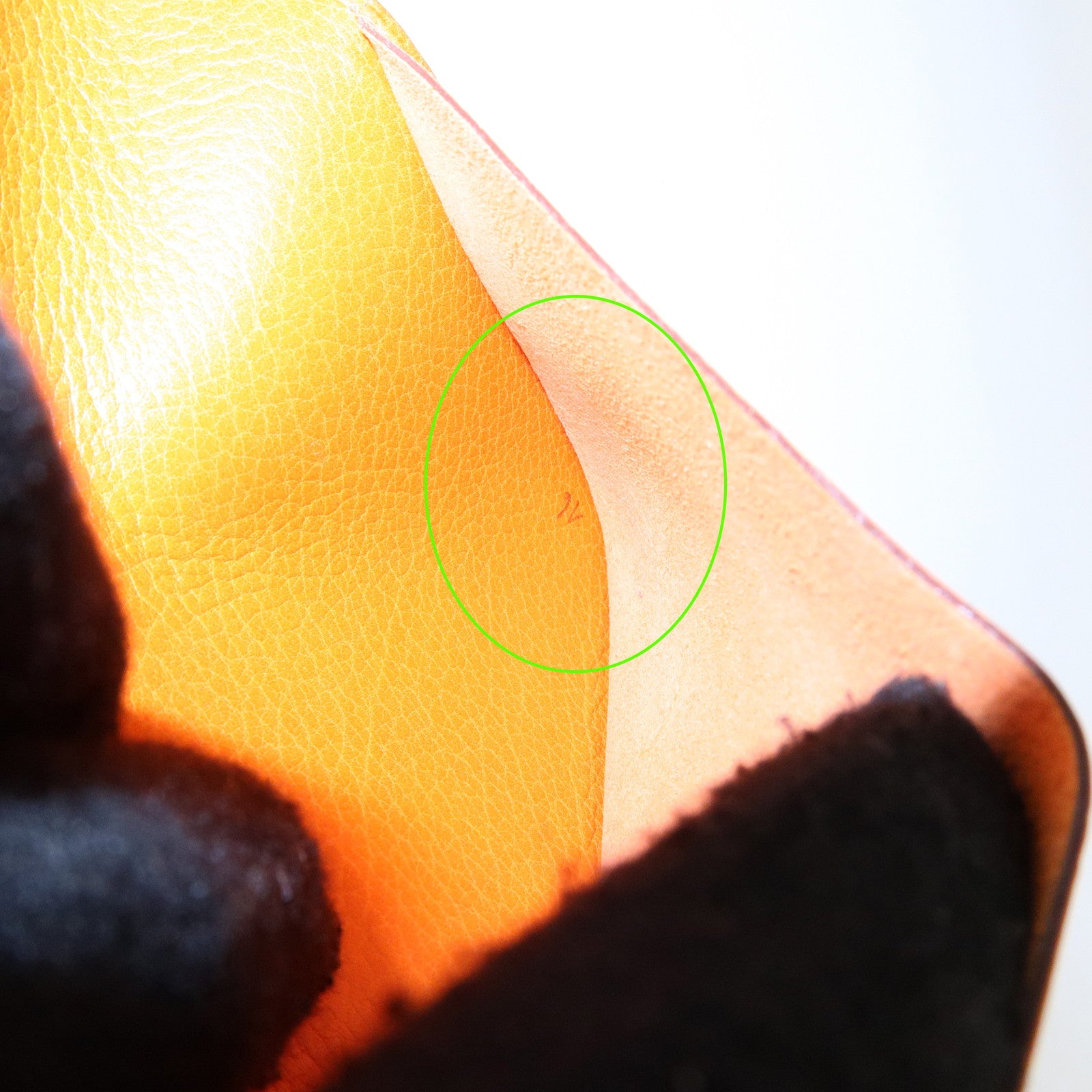 HERMES Togo Leather Agenda Cover Planner Cover □I Stamped Orange