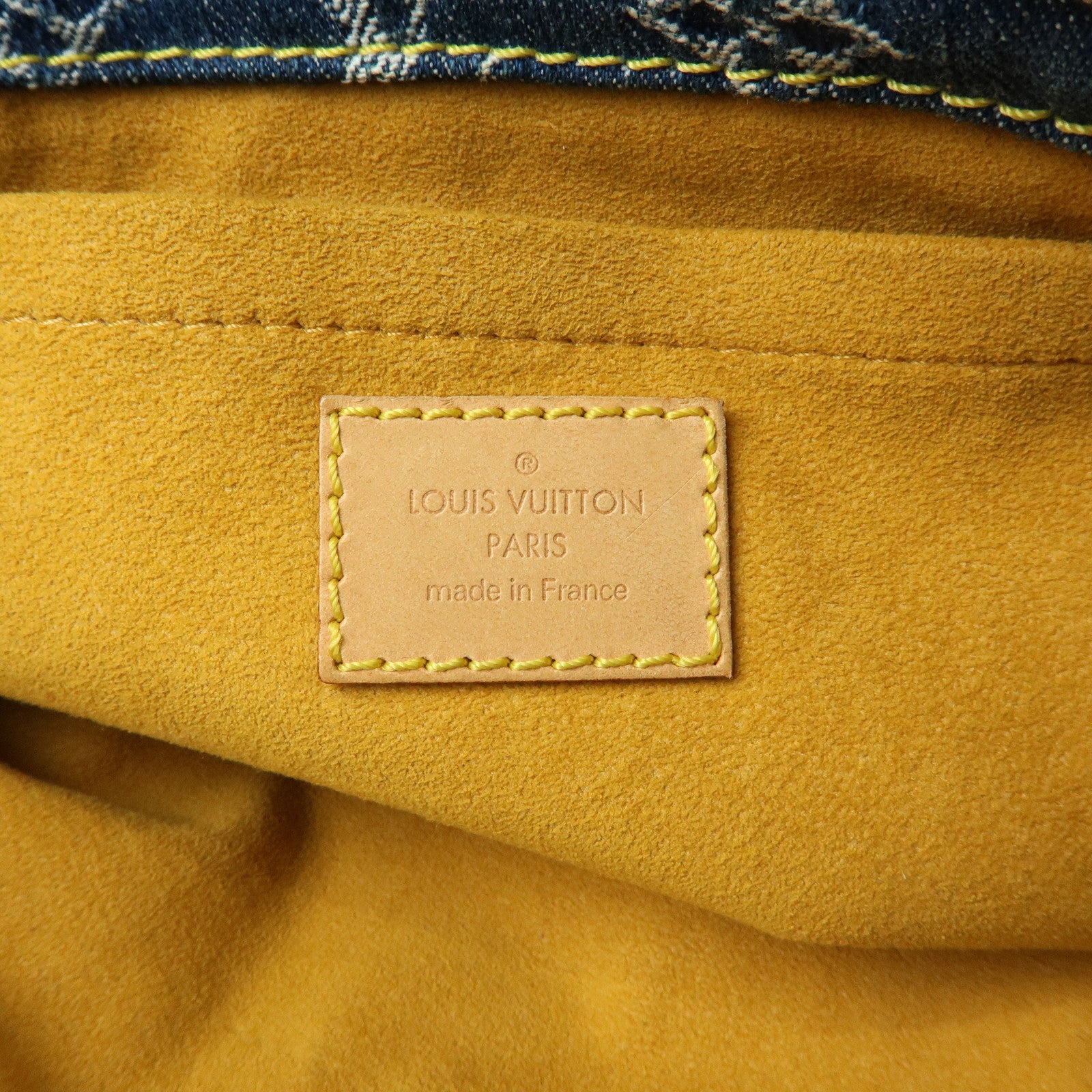 Louis Vuitton Monogram Denim Flat Shopper Tote Bag M95018