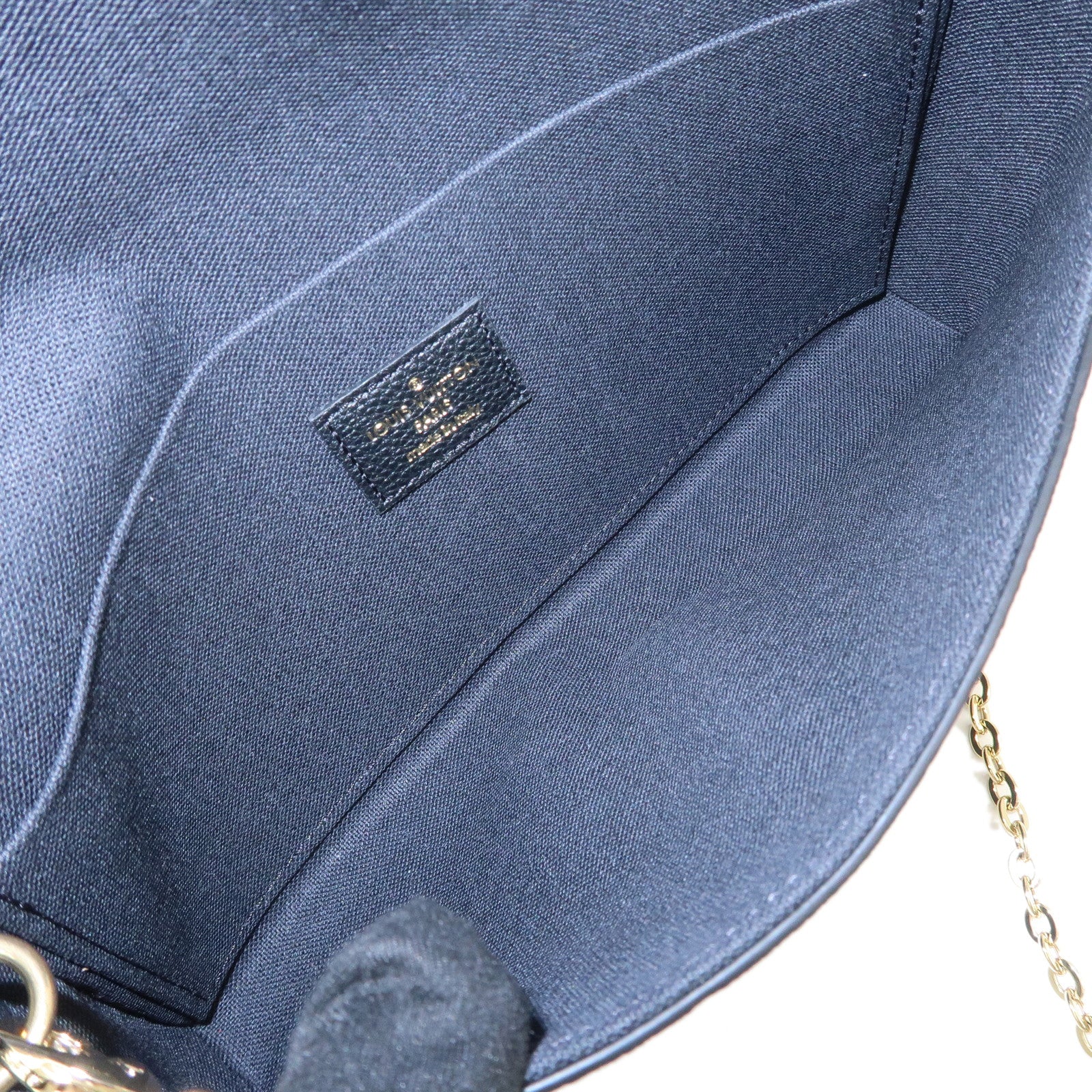 Louis Vuitton Monogram Empreinte Pochette Felicie Noir M82477