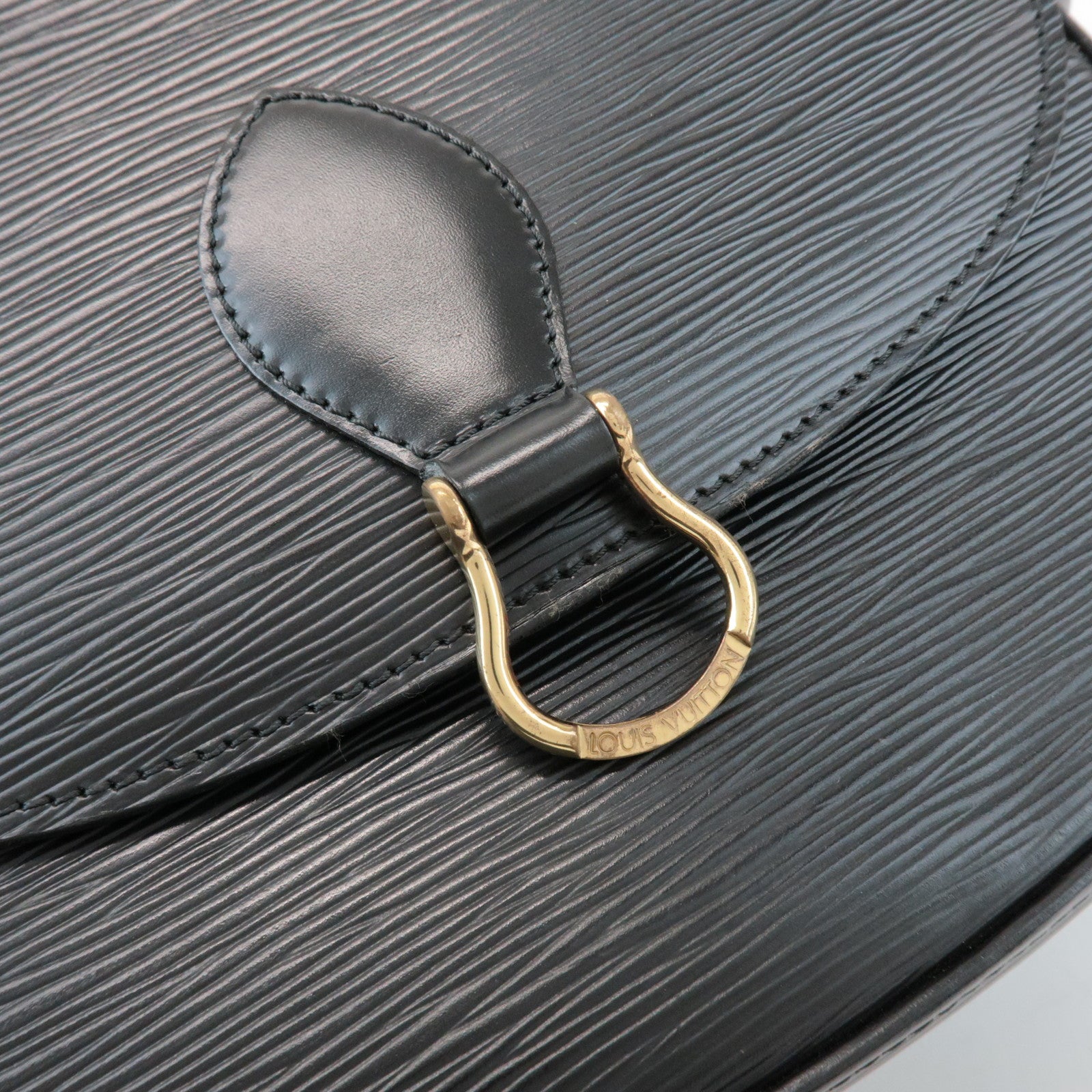 Louis Vuitton Epi Saint Cloud Shoulder Bag Black Noir M52192