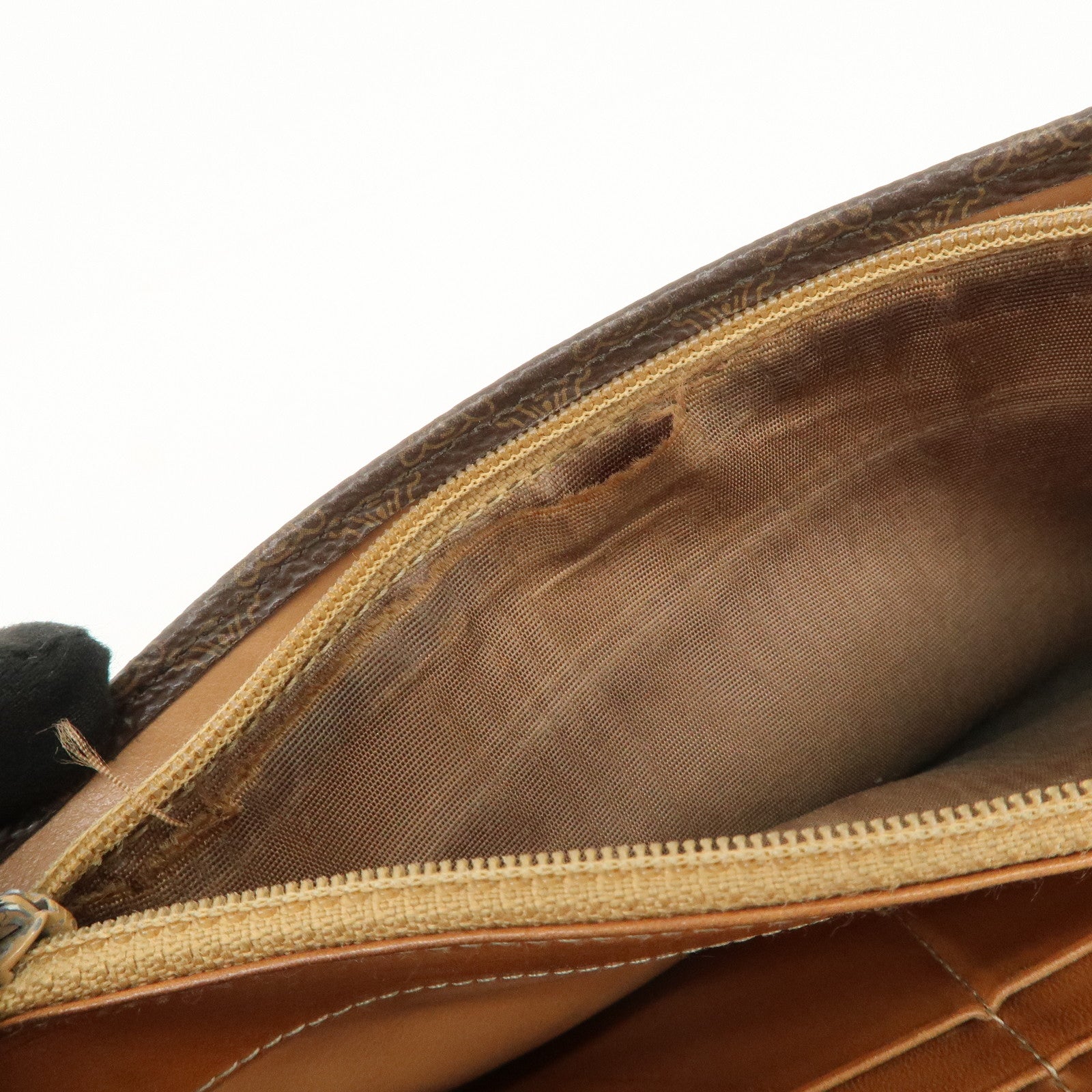 Celine Macadam Set of 2 PVC Long Wallet Brown Black