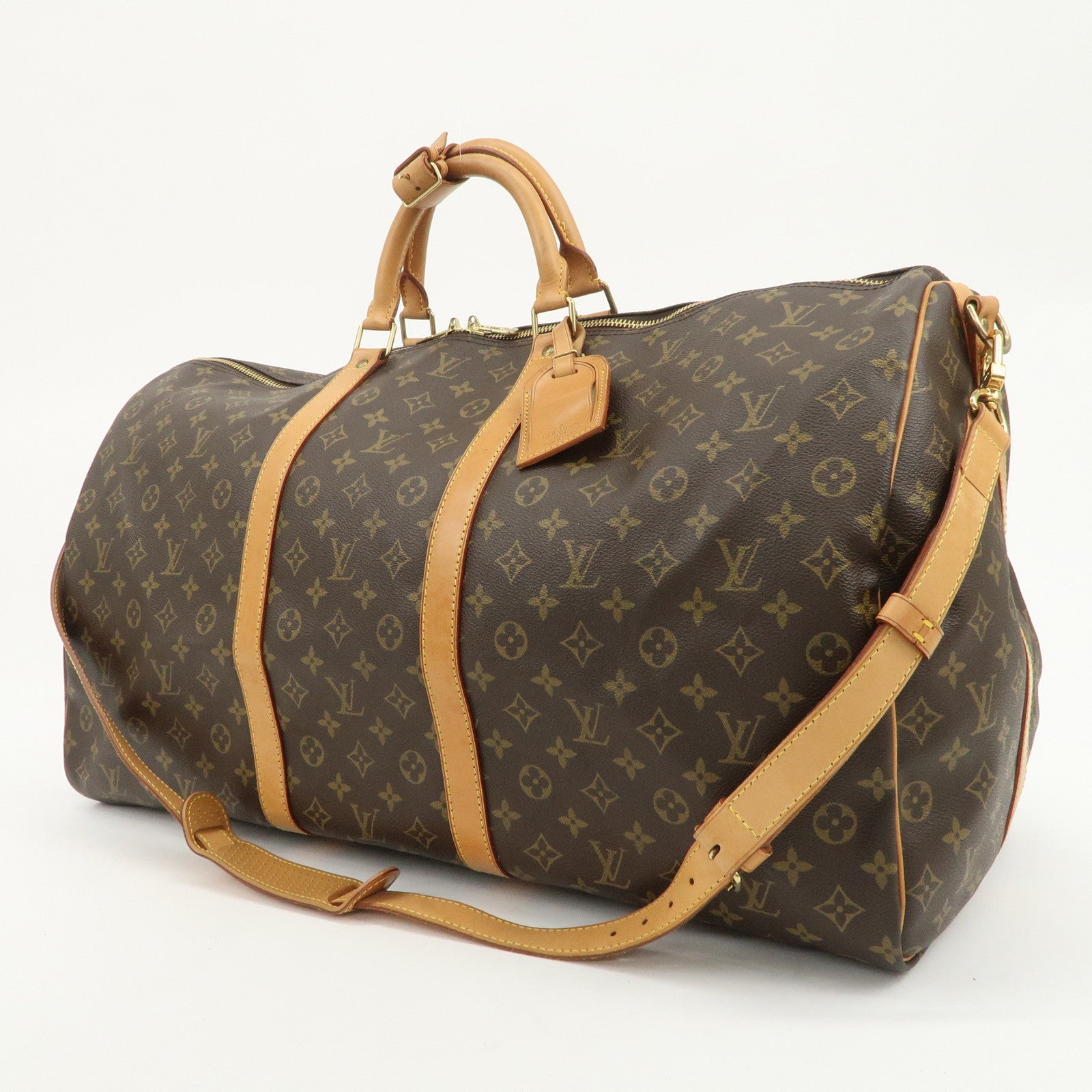 Louis Vuitton Monogram Keep All Bandouliere 60 Boston Bag M41412