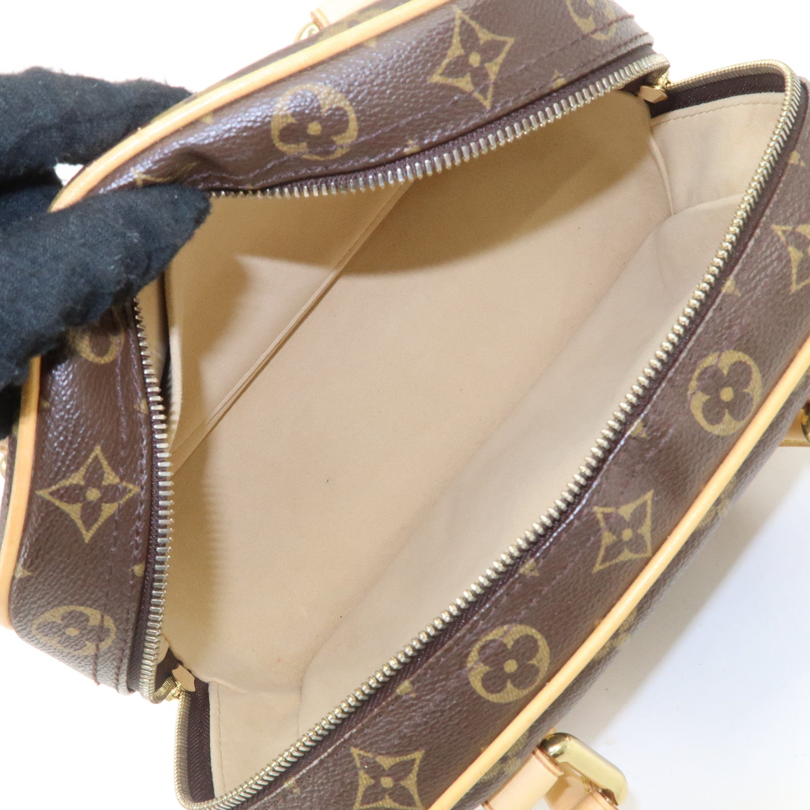 Louis Vuitton Monogram Manhattan PM Hand Bag M40026 Used