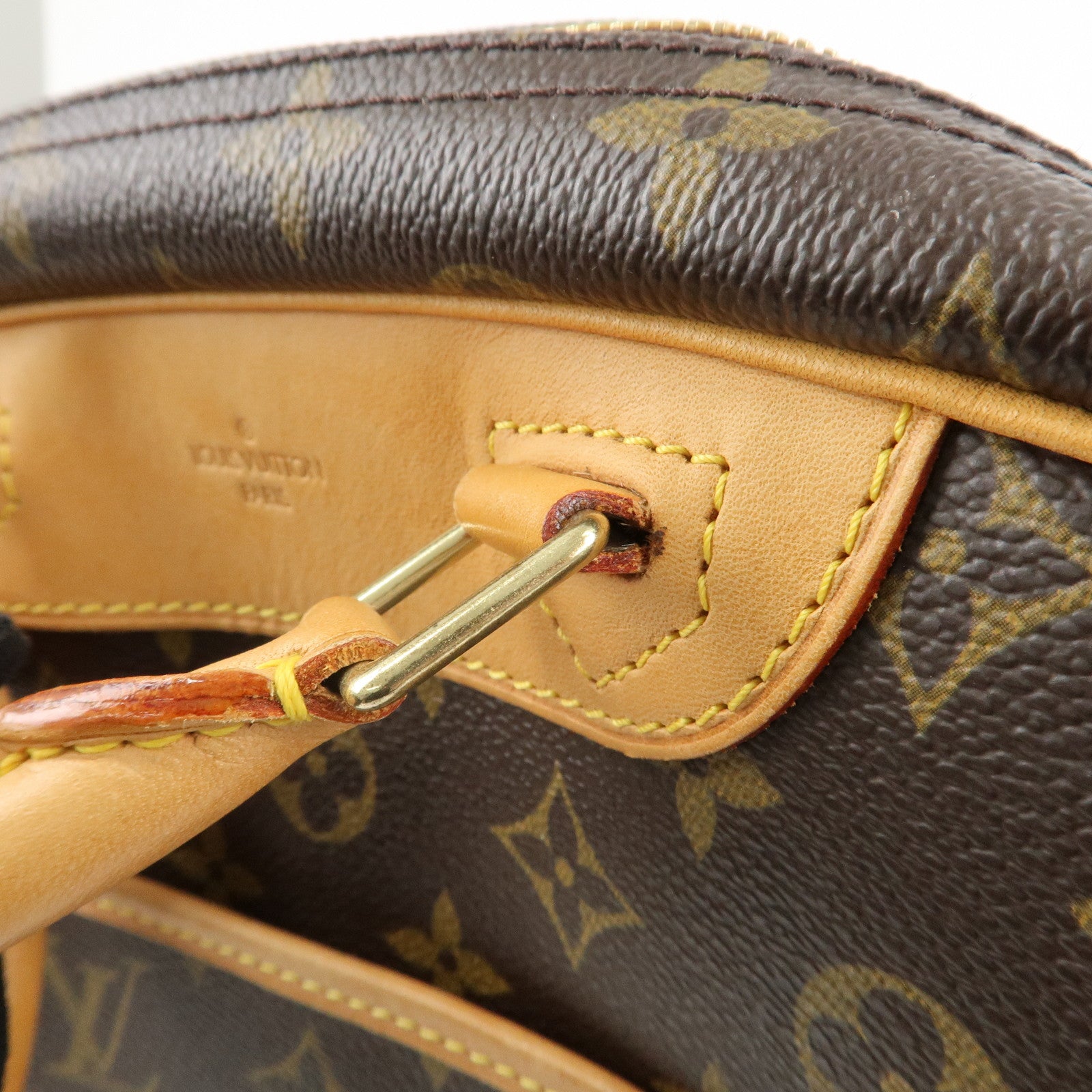 Louis Vuitton Monogram Trueville Hand Bag Brown M42228 Used
