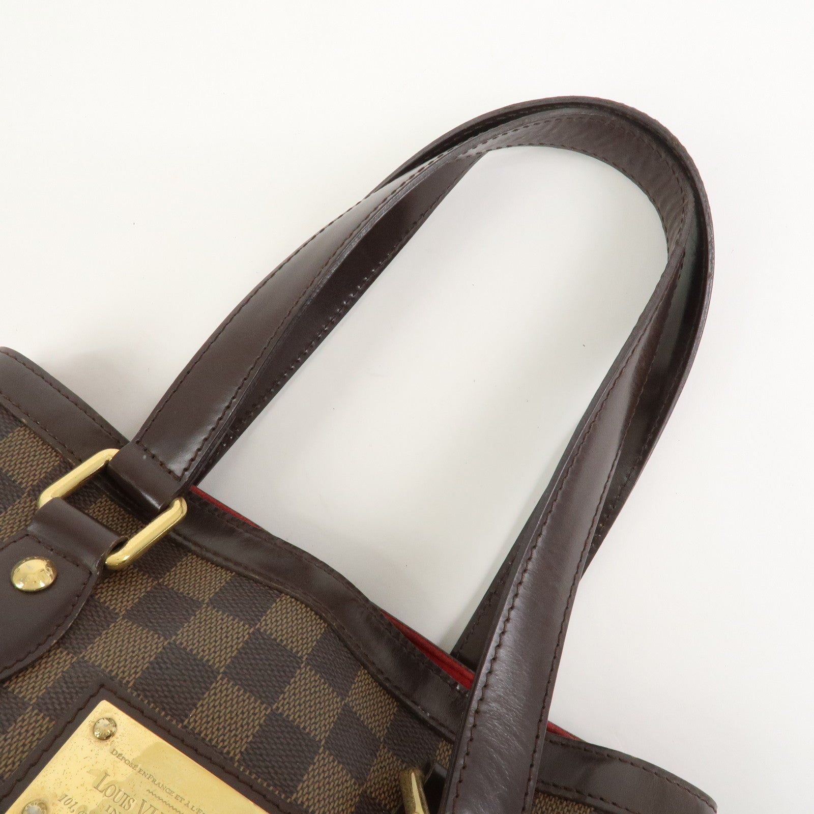 Louis Vuitton Damier Ebene Hampstead PM Hand Bag Tote Bag N51205