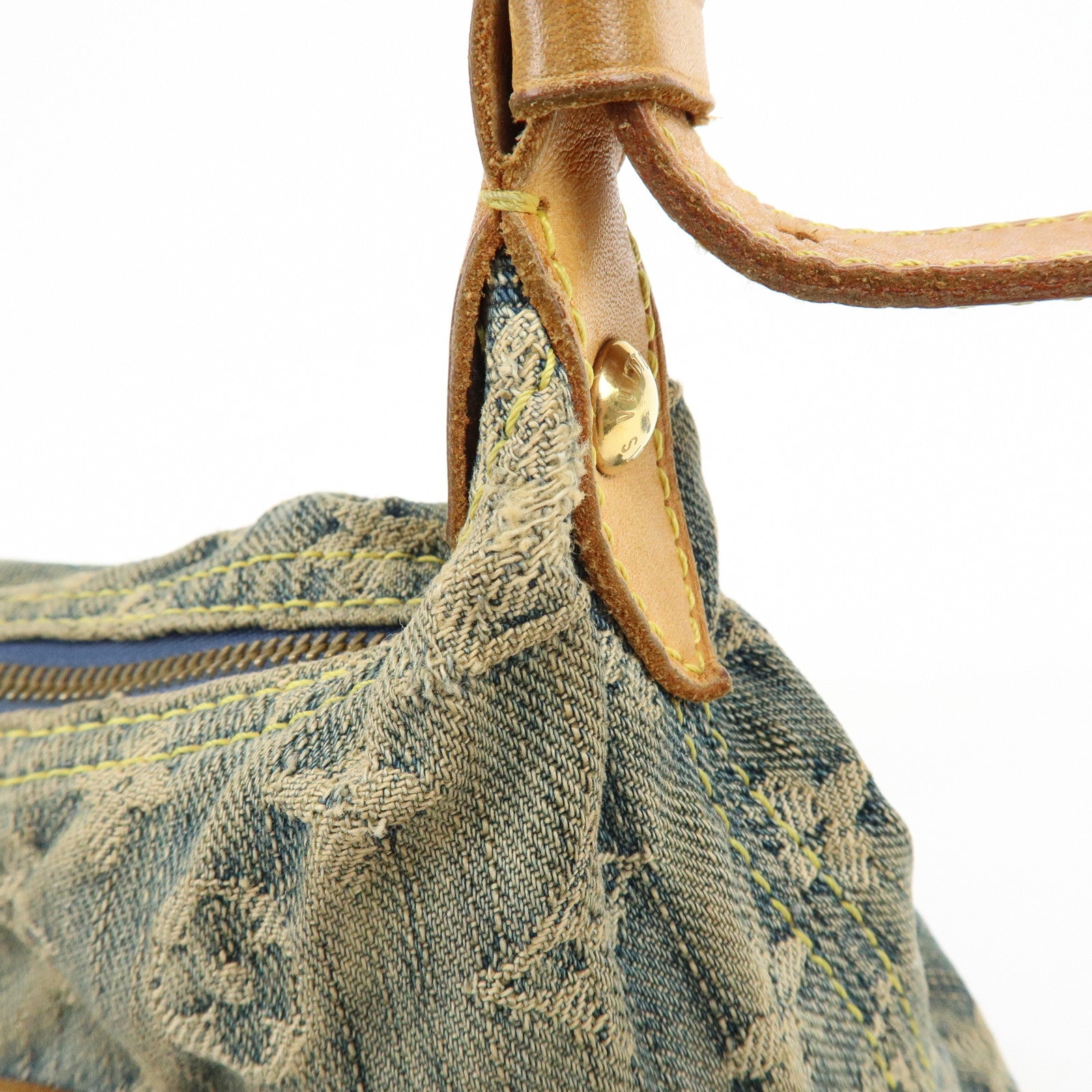 Louis Vuitton Monogram Denim Baggy PM 2Way Bag Shoulder Bag M95049