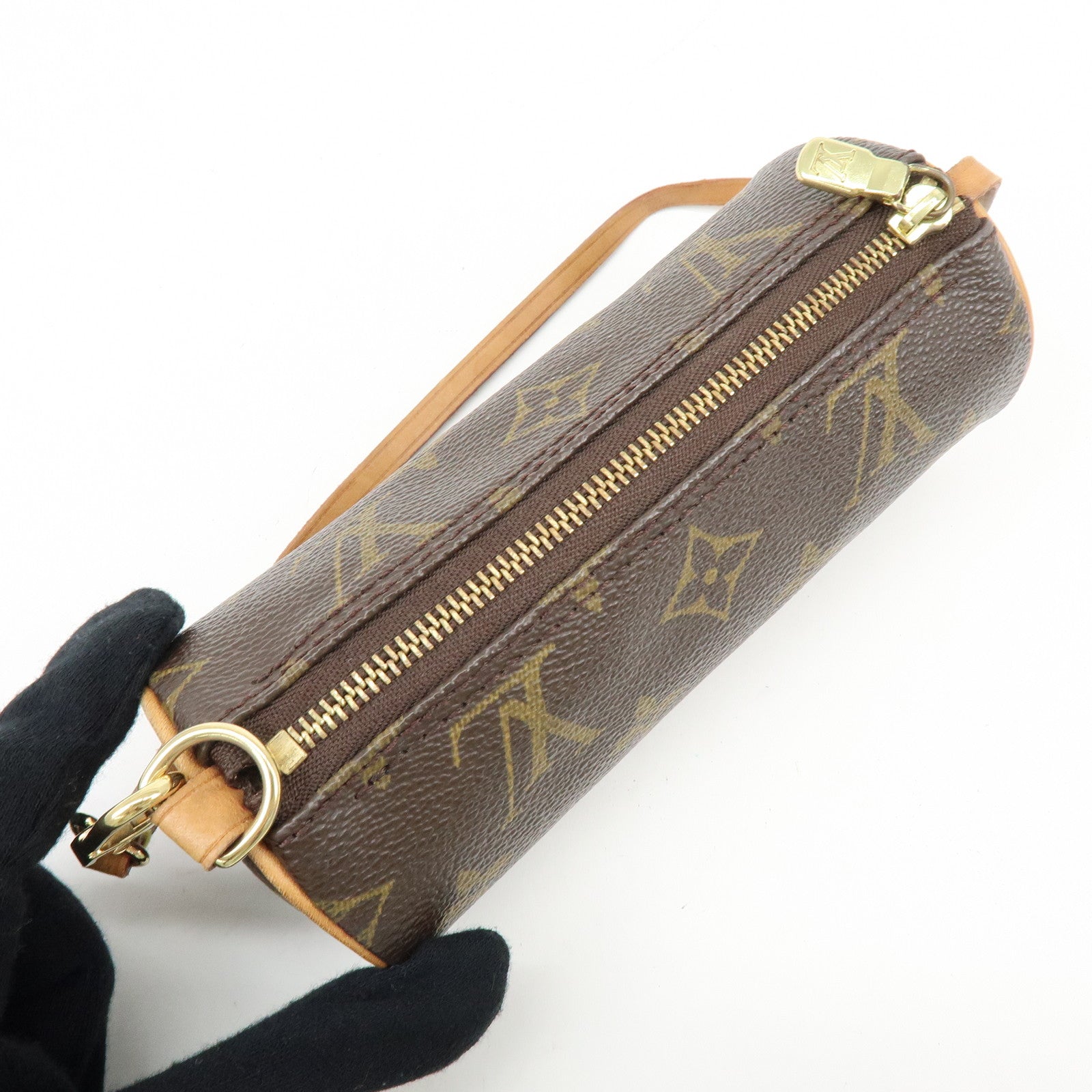 Louis Vuitton Monogram Canvas Mini Pouch for Papillon Bag Brown