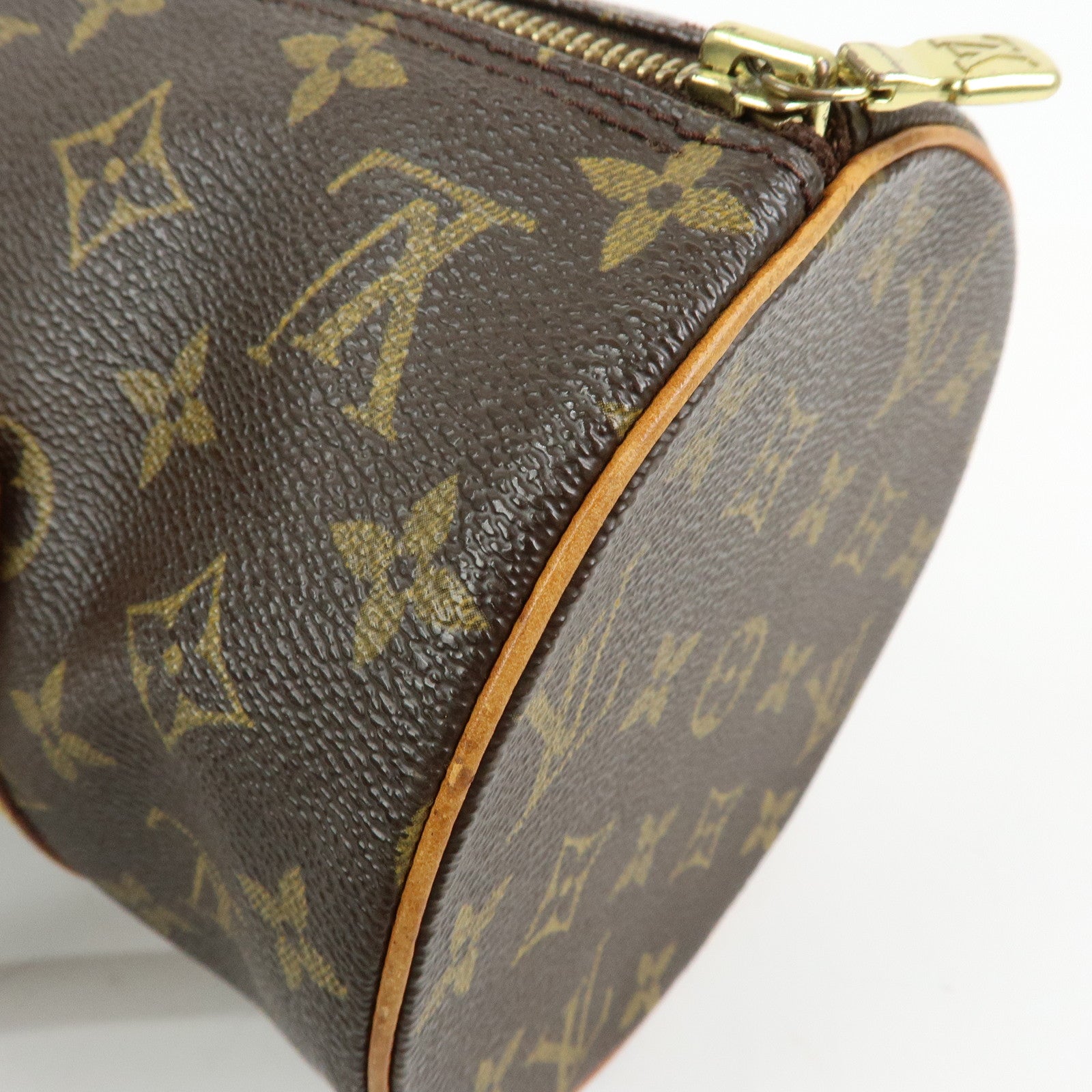 Louis Vuitton Monogram Papillon 30 Hand Bag Brown M51385