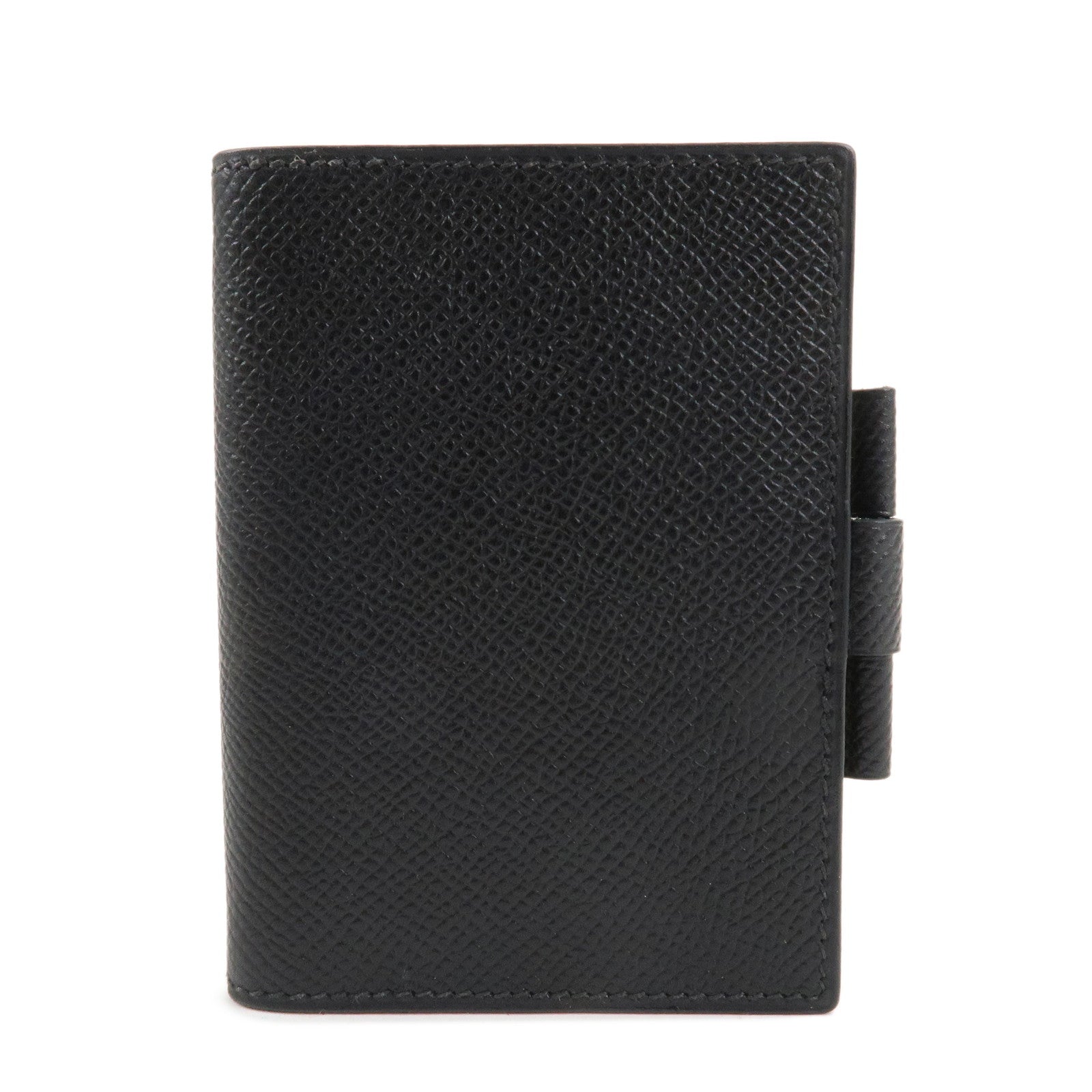 HERMES Agenda PM Epsom Leather Planner Cover Black Used