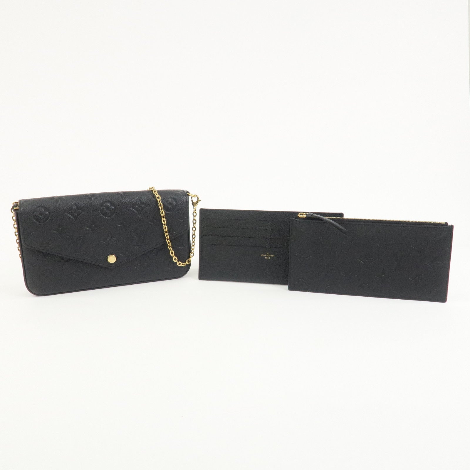 Louis Vuitton Monogram Empreinte Pochette Fテゥlicie Noir Black M82477