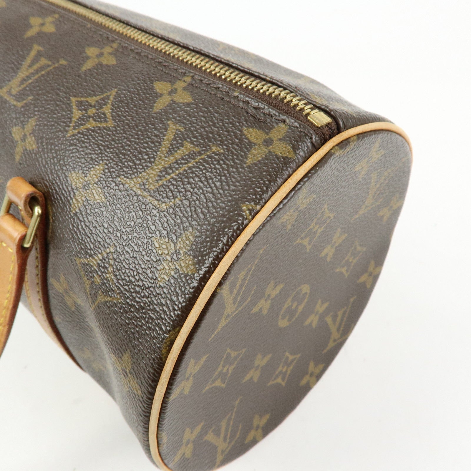 Louis Vuitton Monogram Papillon 30 Hand Bag Brown M51385