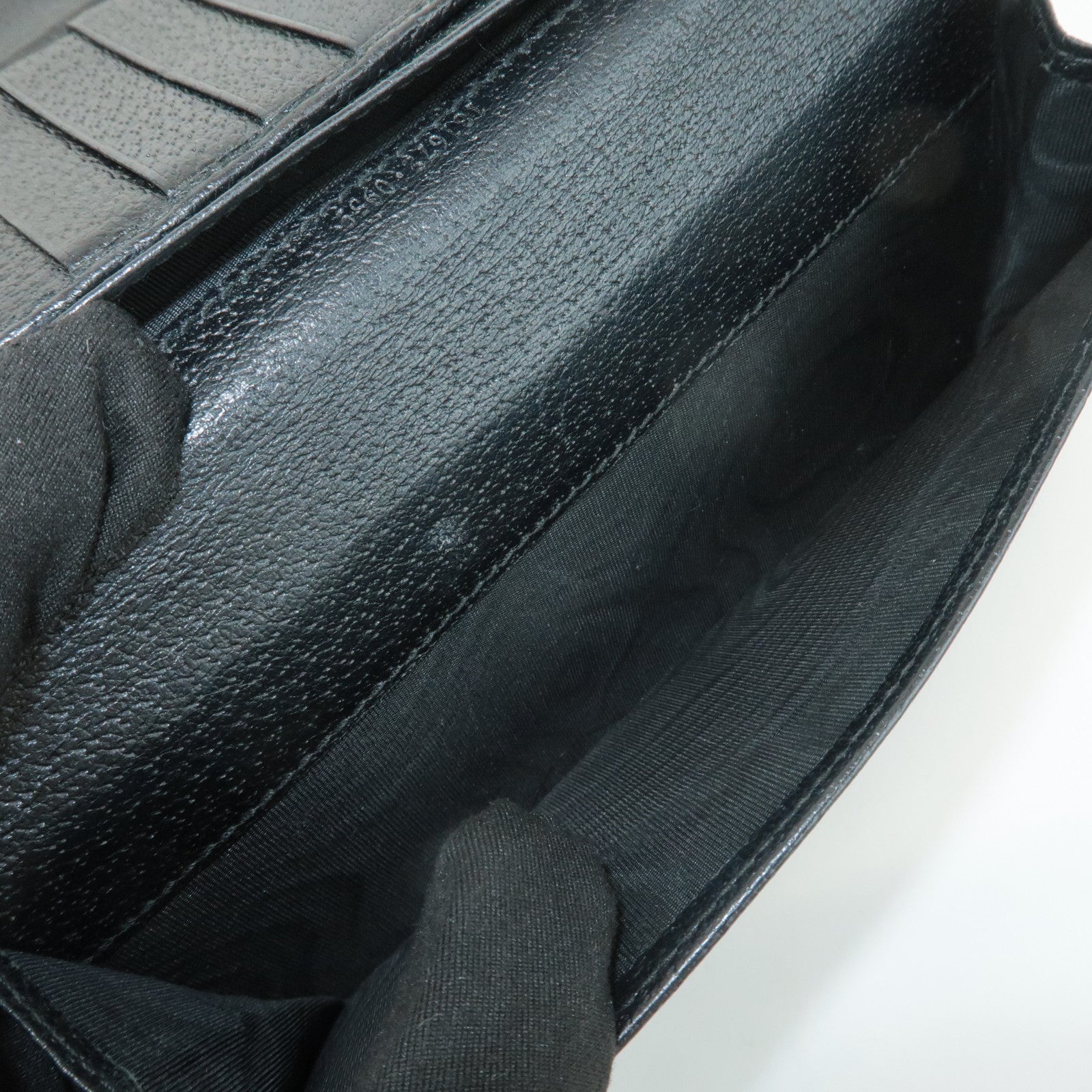 GUCCI Sherry Set of 2 GG Canvas Leather Wallet Brown Black 181672 Used