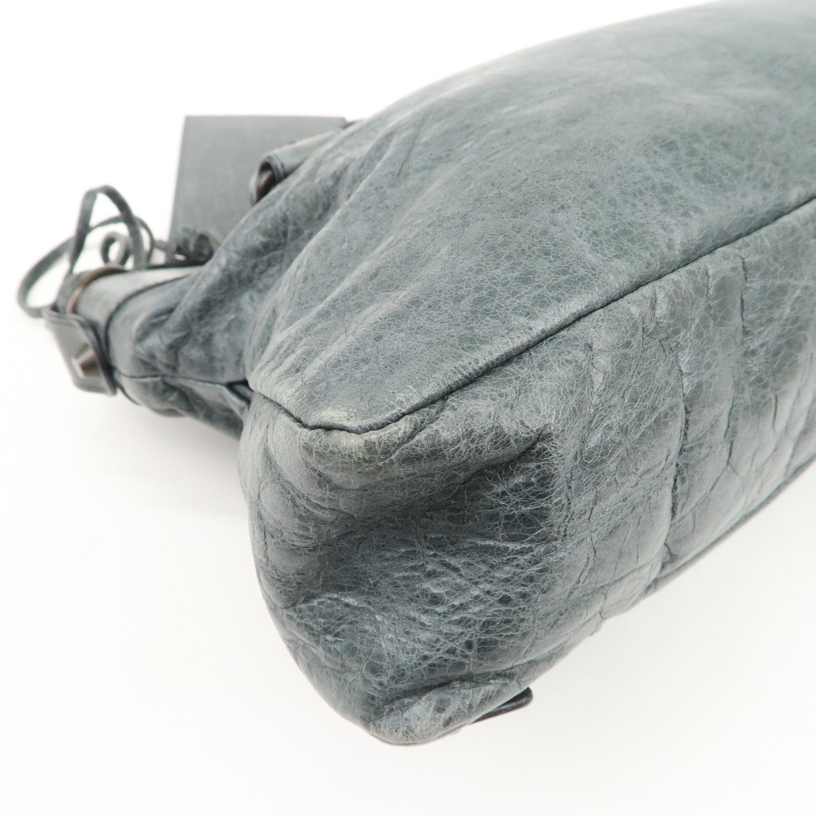 BALENCIAGA The First Leather 2Way Bag Shoulder Bag Gray 103208 Used