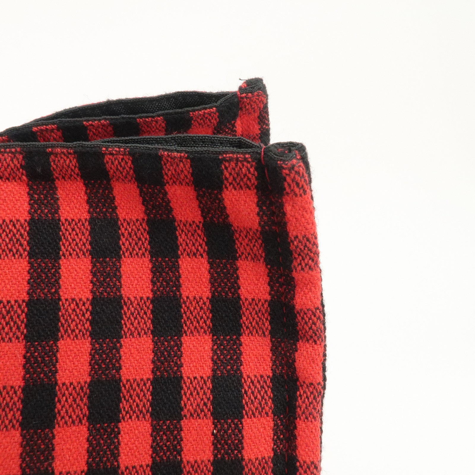 GUCCI Canvas Tote Bag Hand Bag Flower Plaid Red 484690