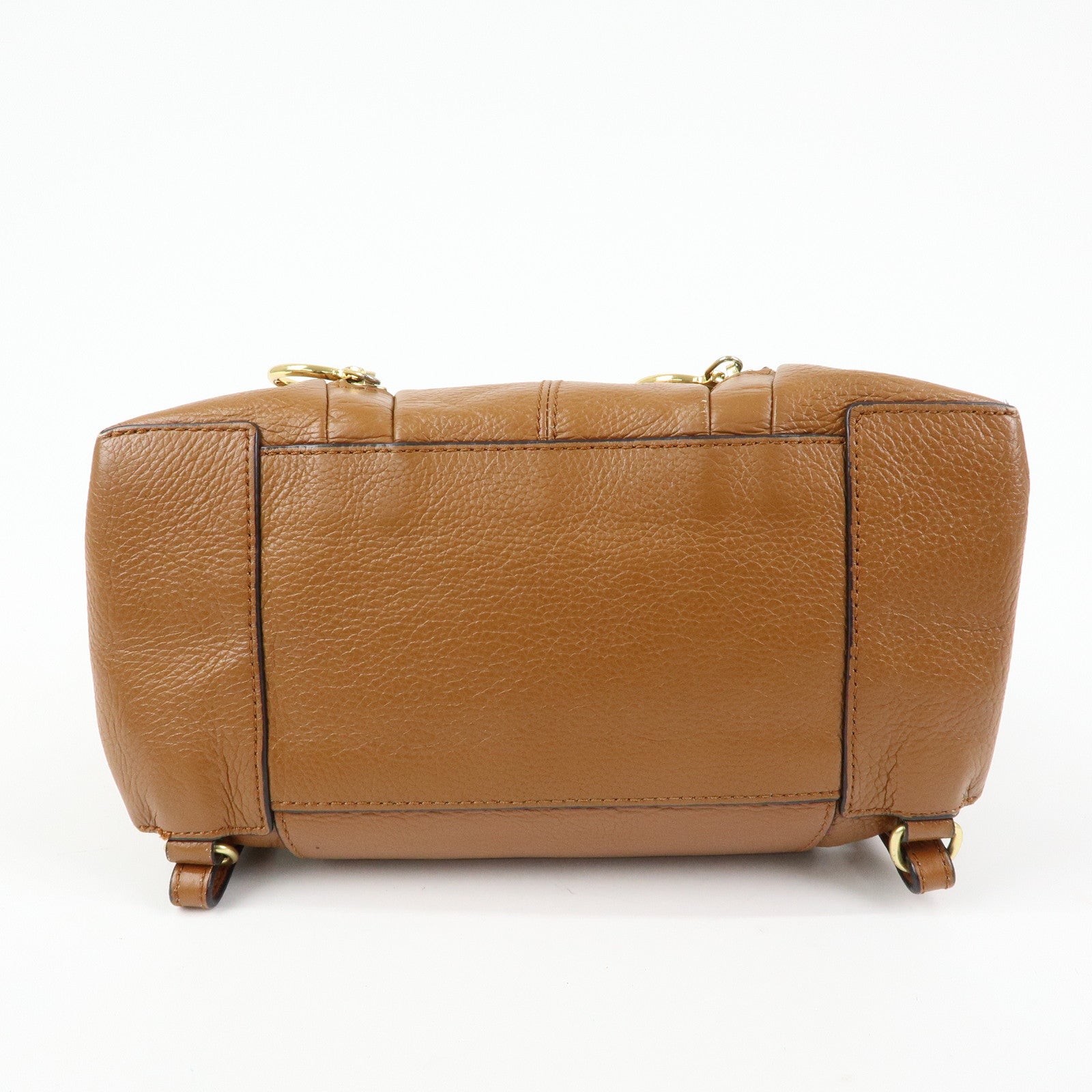 Chloe See By Chloe Leather Backpack Rucksack Camel