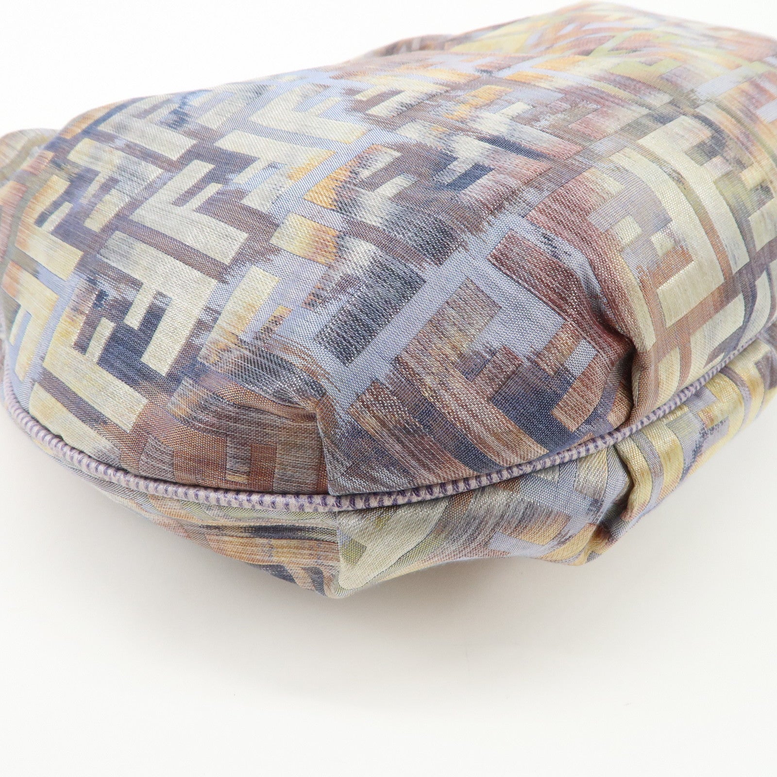 FENDI Zucca Canvas Chain Shoulder Bag Multicolor 8BR581