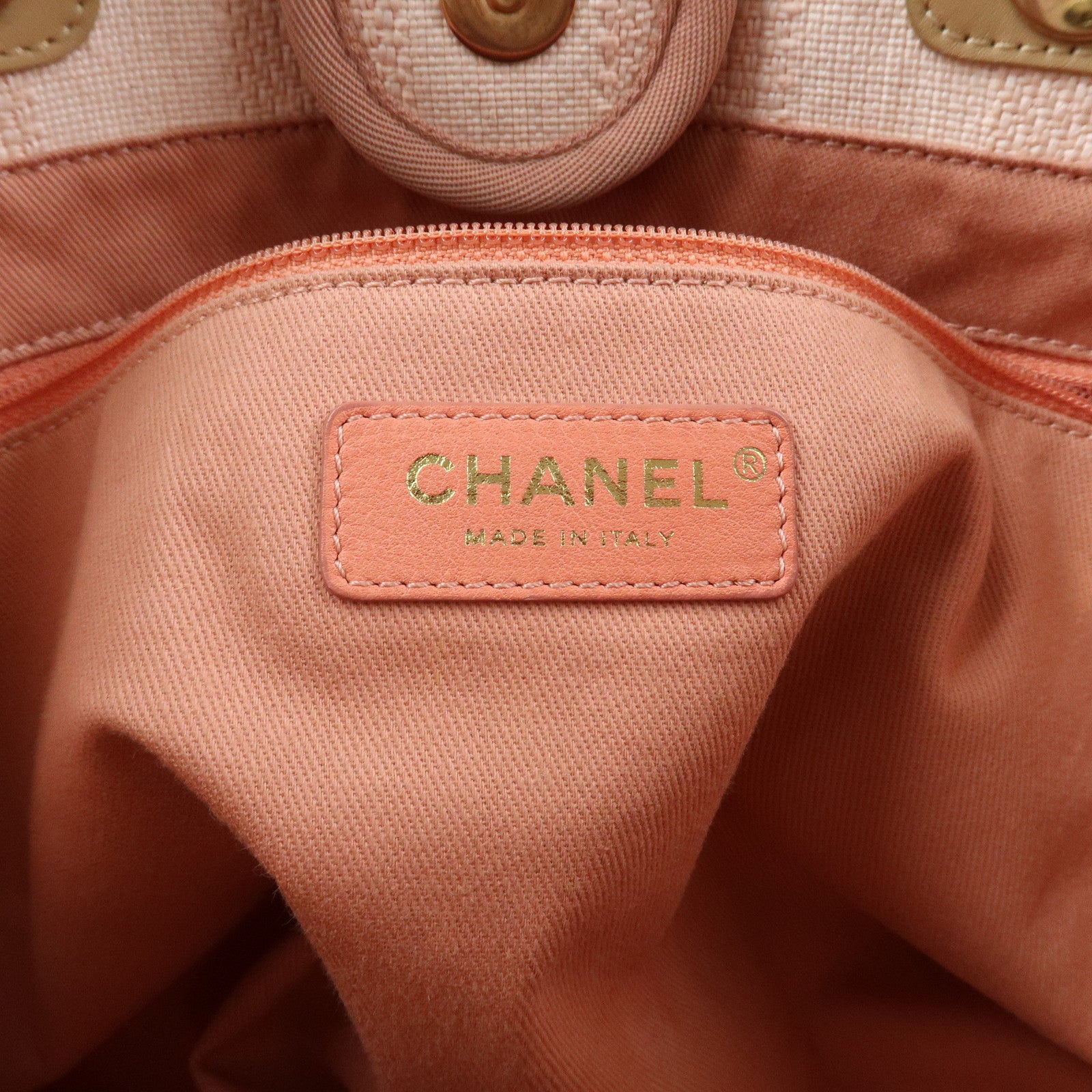 CHANEL Deauville MM Tweed Leather Tote Bag Shoulder Bag A67001