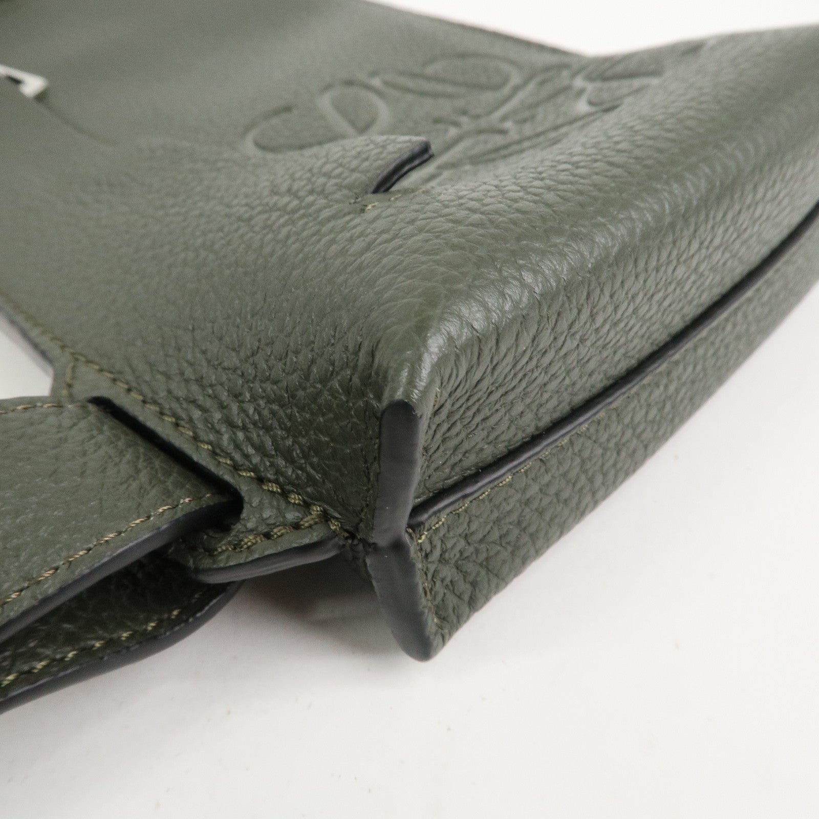 LOEWE Anagram Vertical T Pocket Cross Body Bag Shoulder Bag Green