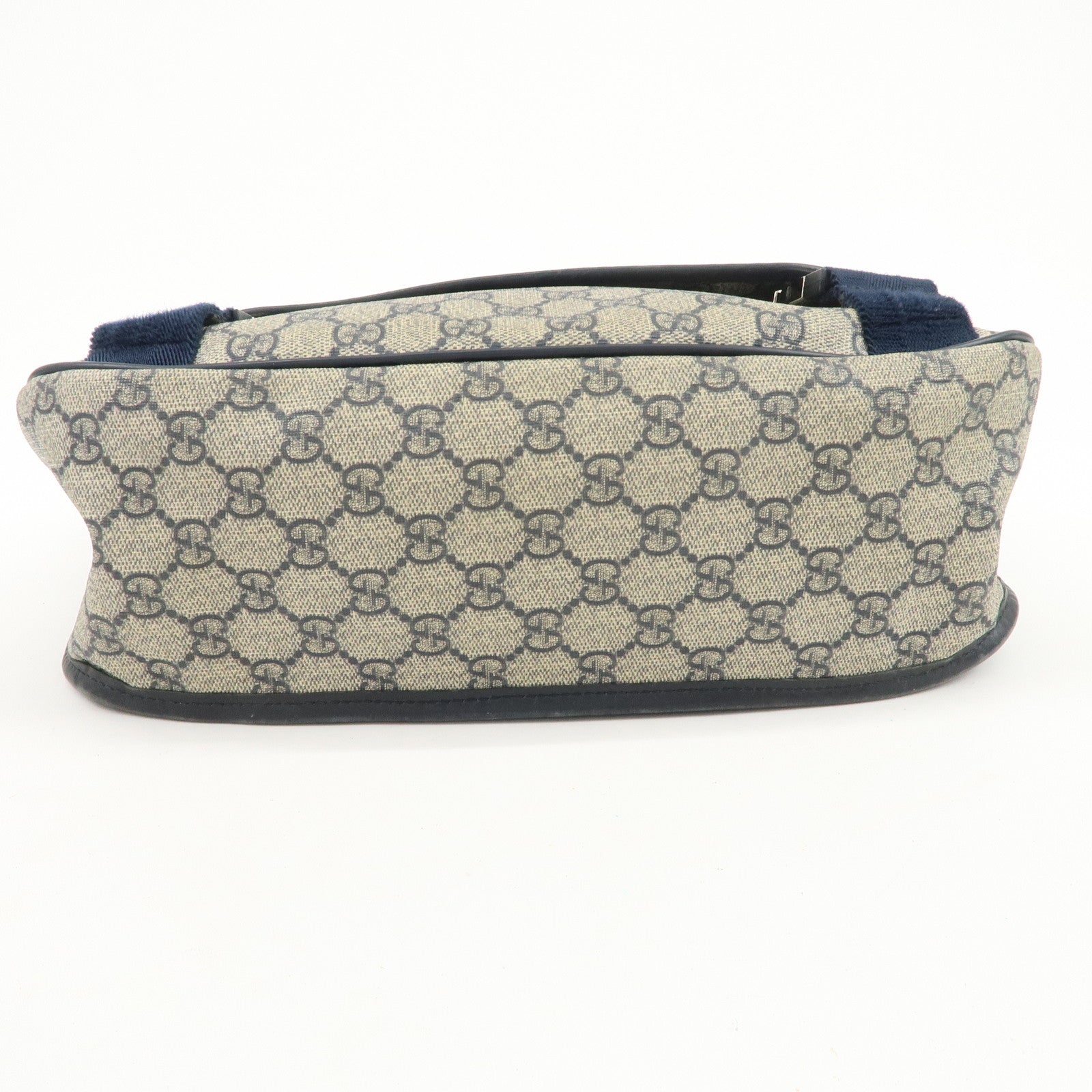 GUCCI GG Supreme Shoulder Bag Messenger Bag Beige Navy 201732