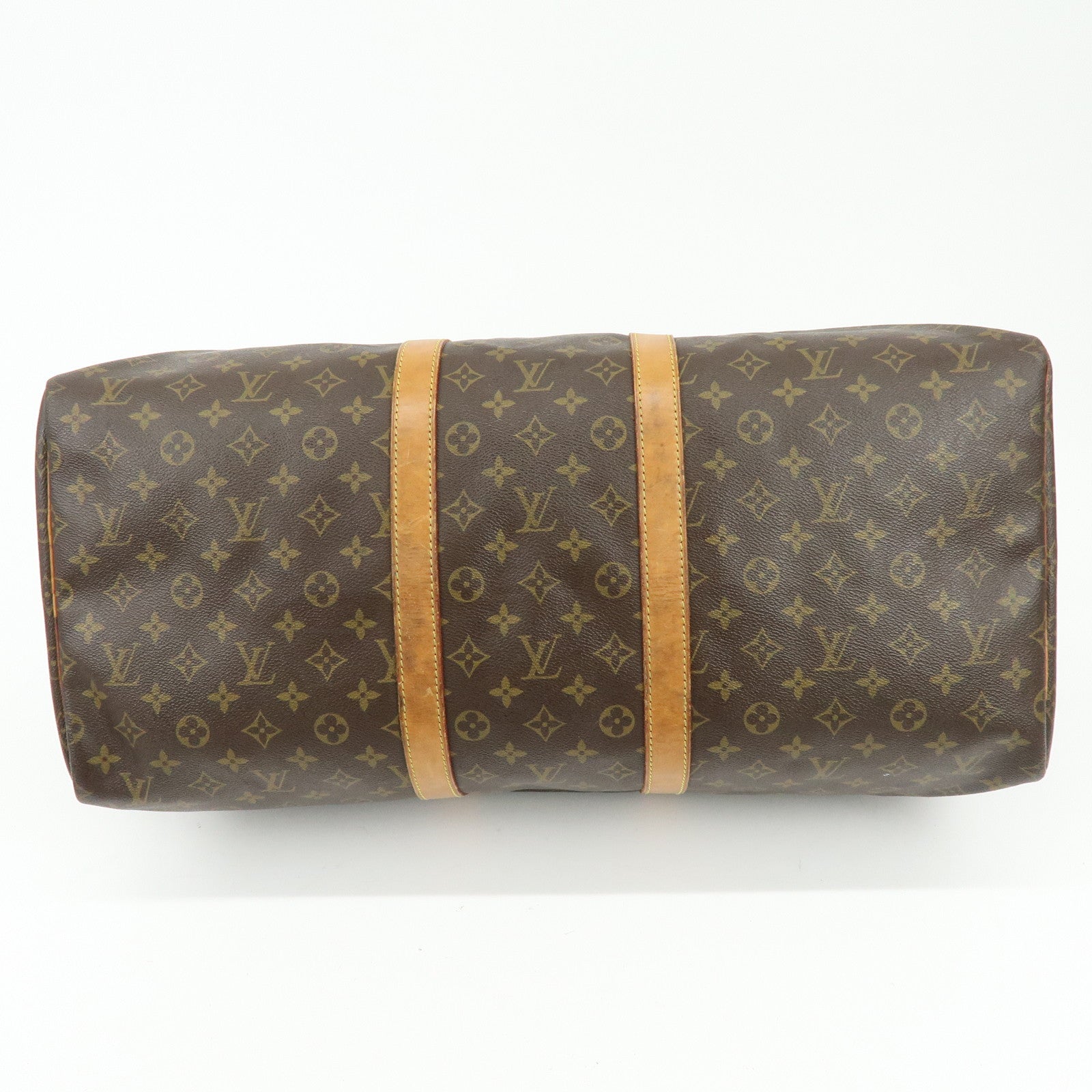 Louis Vuitton Monogram Keep All 55 Boston Bag Brown M41424