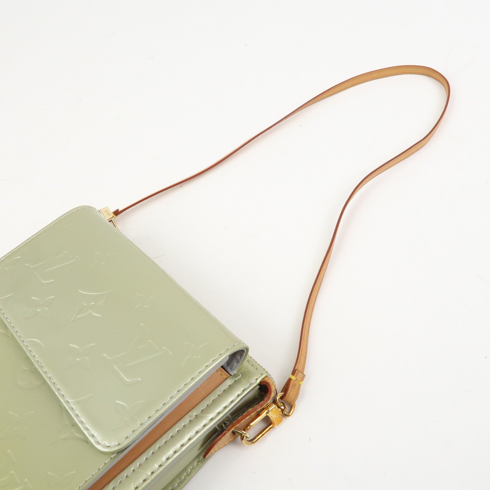 Louis Vuitton Monogram Vernis Motto Shoulder Bag Gris M91030