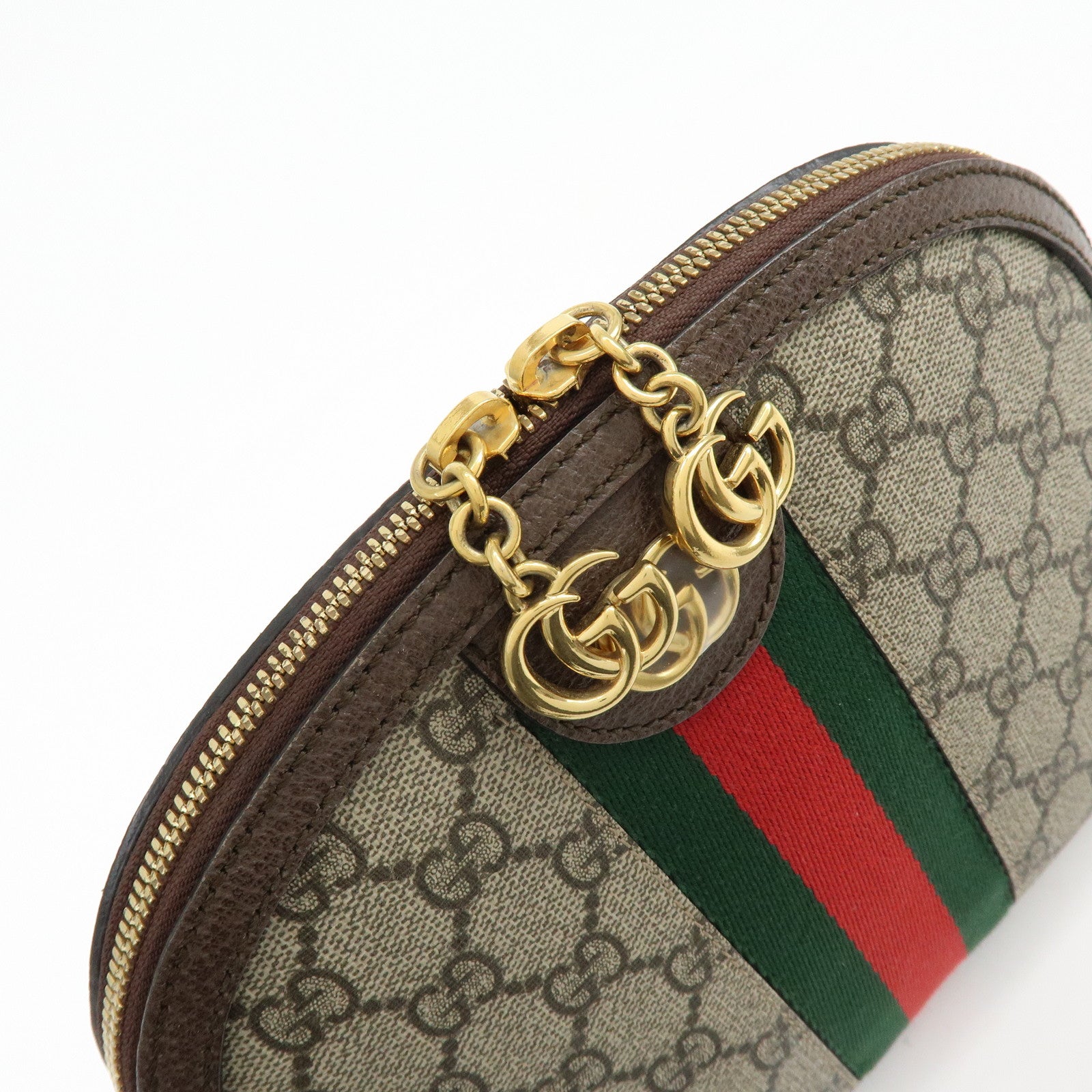 GUCCI Sherry Ophidia GG Supreme Leather Shoulder Bag Beige 499621