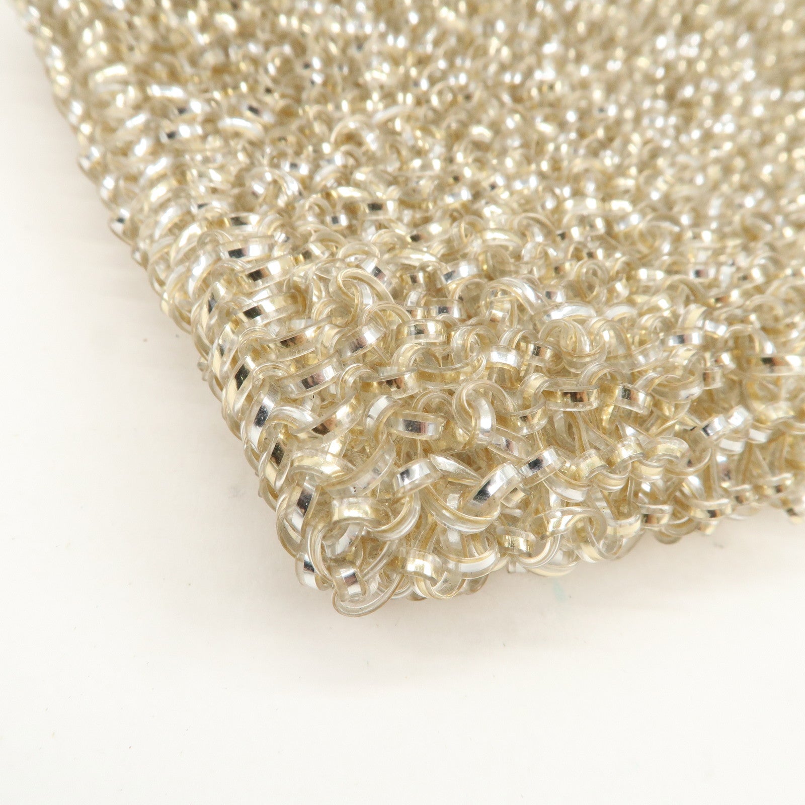 ANTEPRIMA PVC 2Way Bag Hand Bag Chain Shoulder Bag Champagne Gold