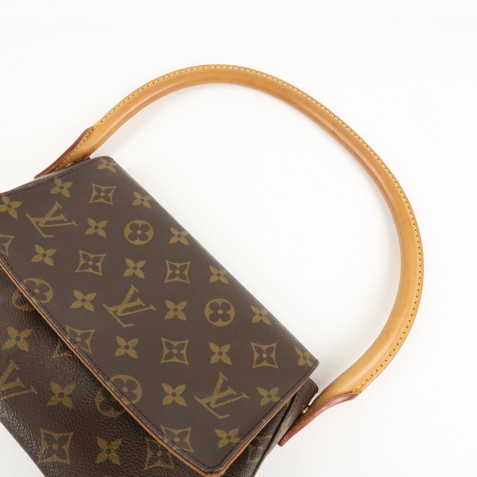 Louis Vuitton Monogram Mini Looping Shoulder Bag Brown M51147 Used