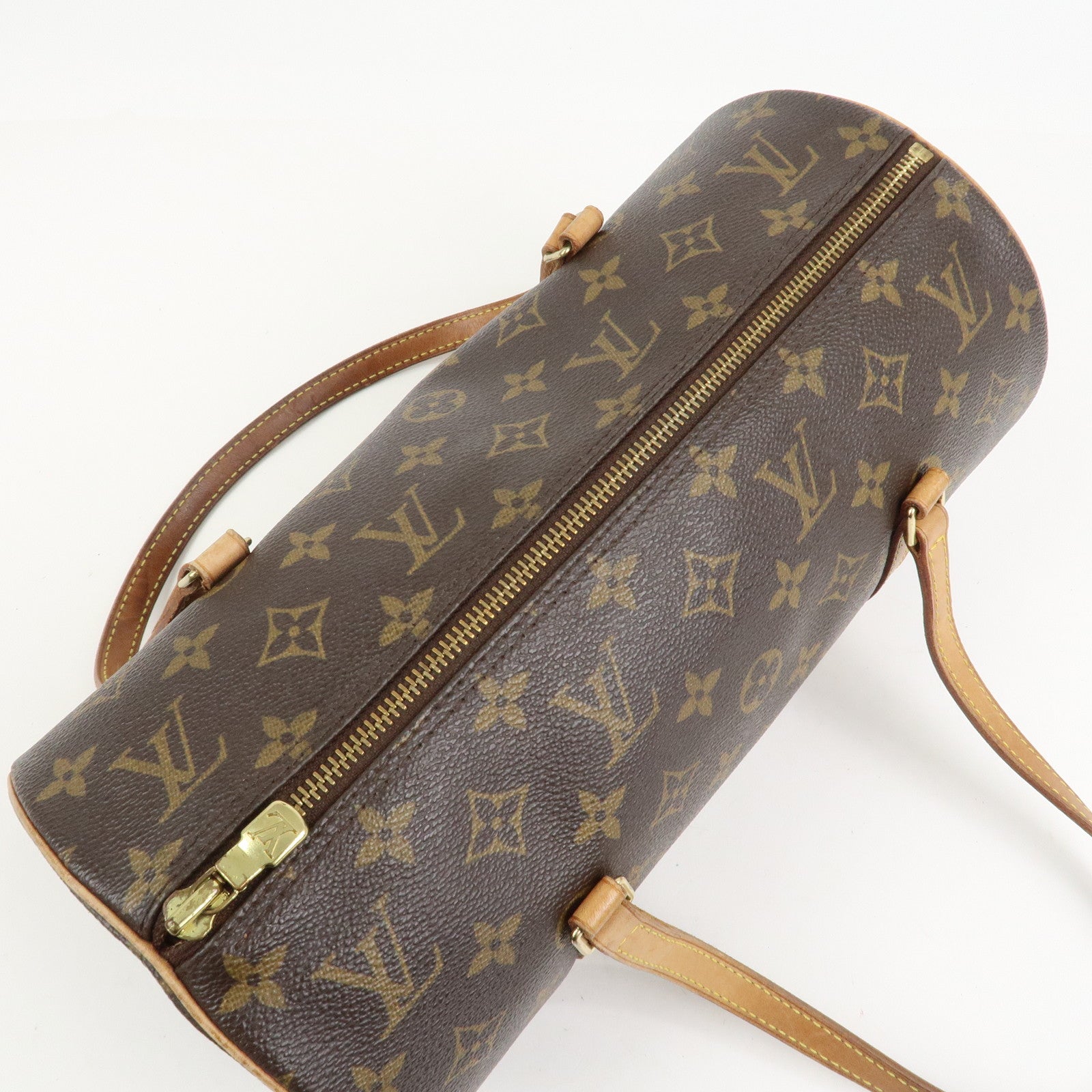 Louis Vuitton Monogram Papillon 30 Hand Bag New Style Brown M51385