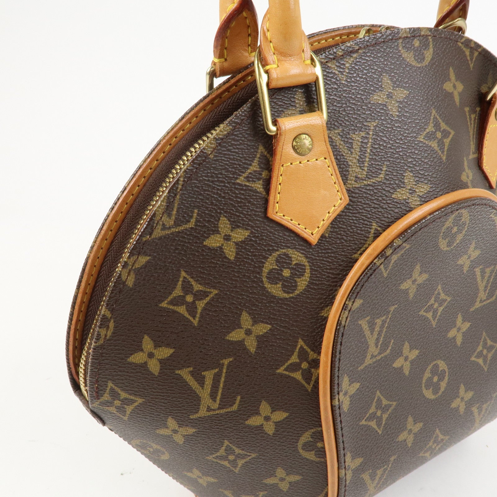 Louis Vuitton Monogram Ellipse PM Hand Bag Brown M51127