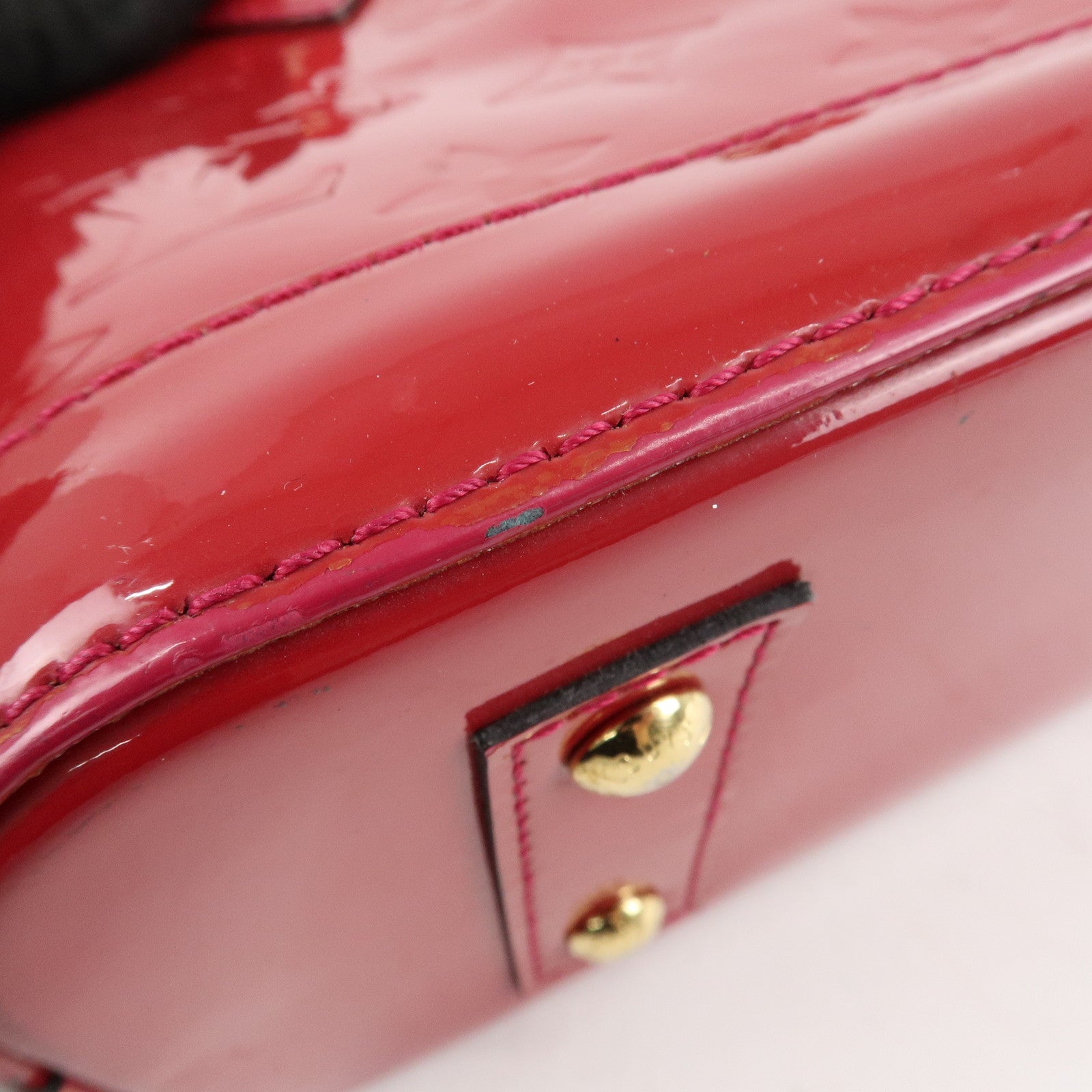 Louis Vuitton Monogram Vernis Alma BB 2Way Bag Rose Indien M91771 Used