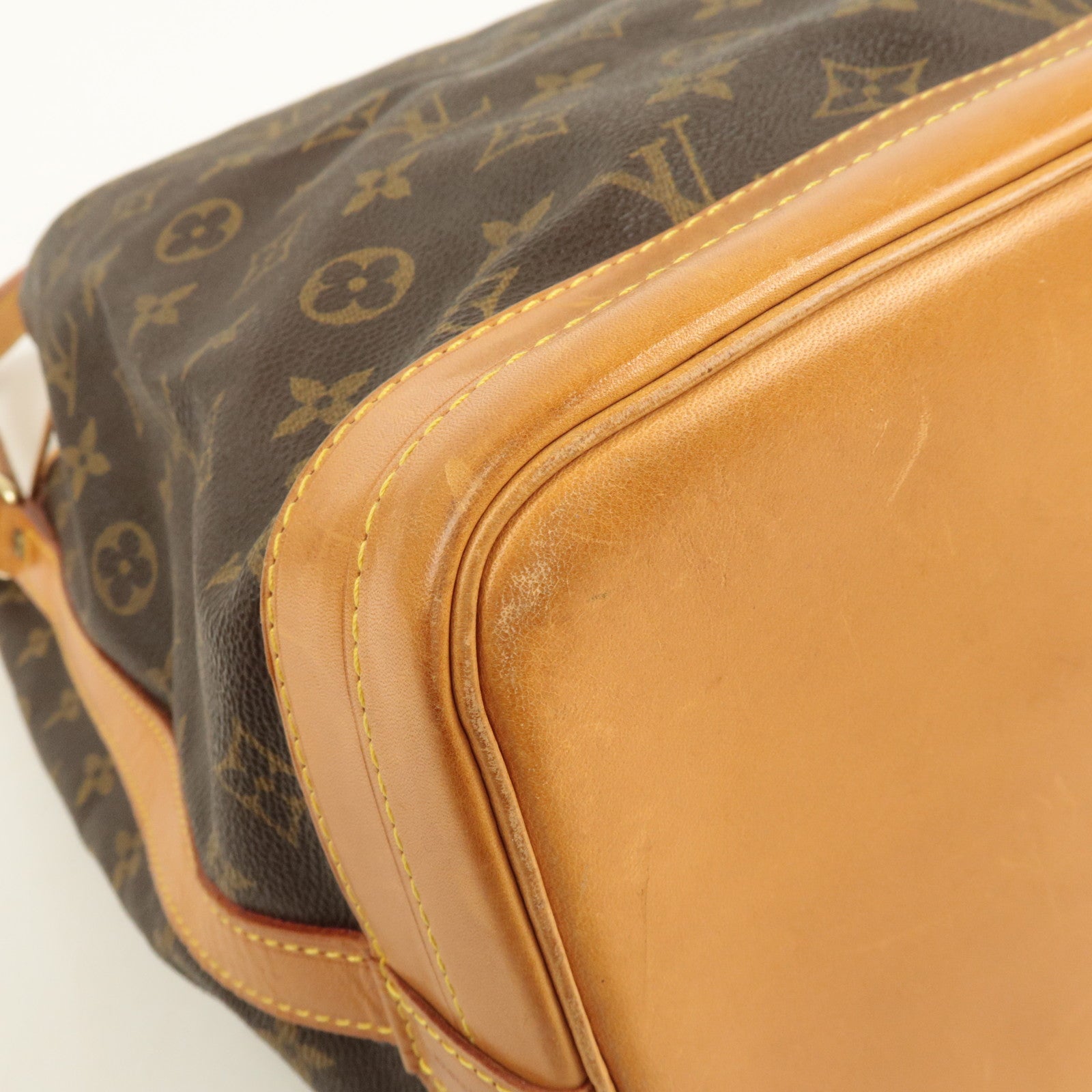 Louis Vuitton Monogram Noe Shoulder Bag Hand Bag Brown M42224 Used