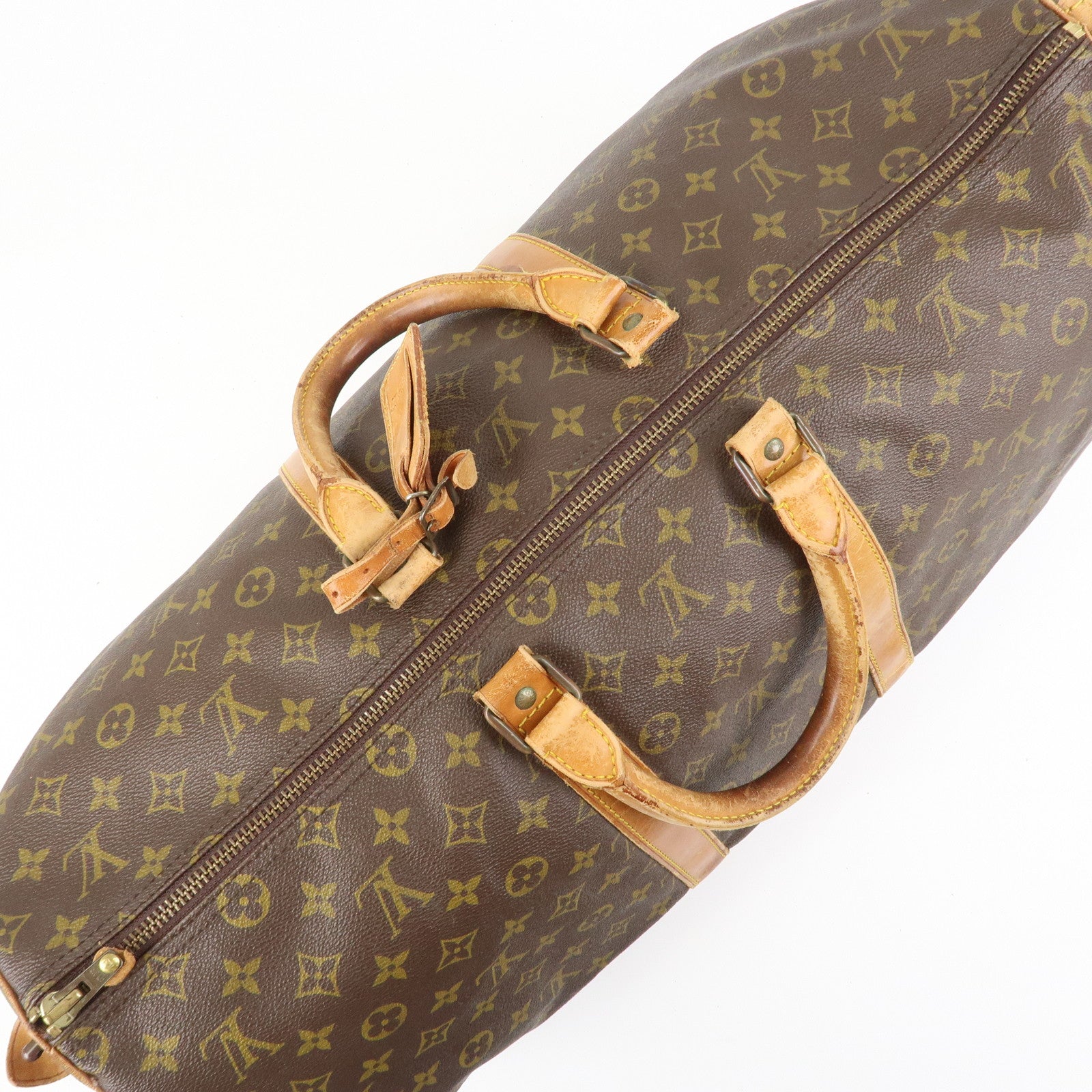 Louis Vuitton Monogram Keep All 55 Boston Bag Brown M41424