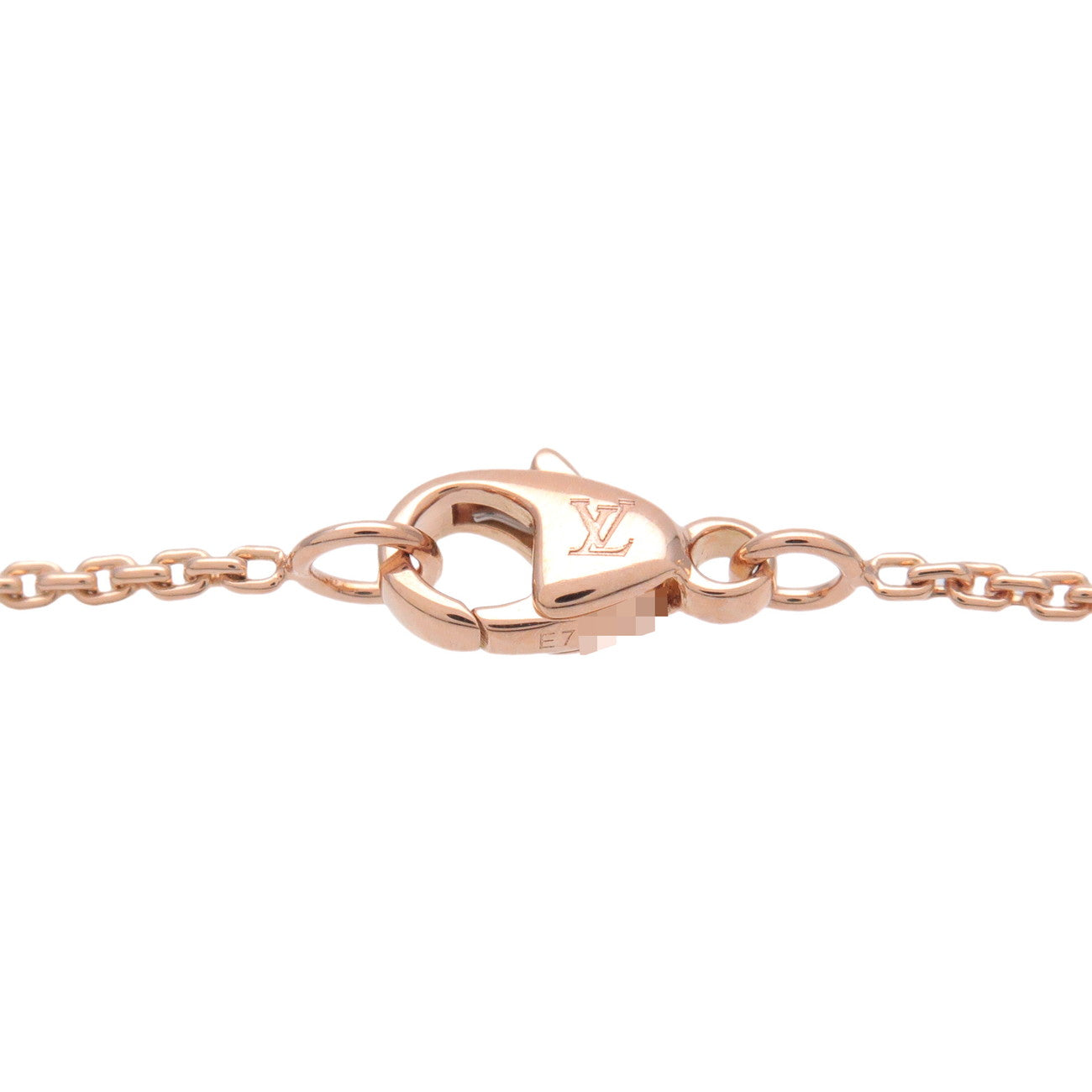 Louis Vuitton Monogram Idylle 1P Diamond Necklace K18PG Q93281