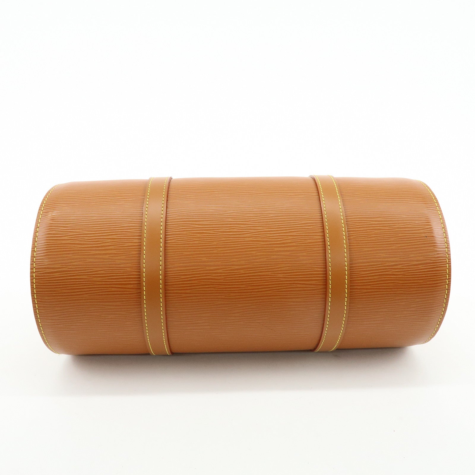 Louis Vuitton Epi Soufflot Hand Bag Shoulder Bag Zipang Gold M52228