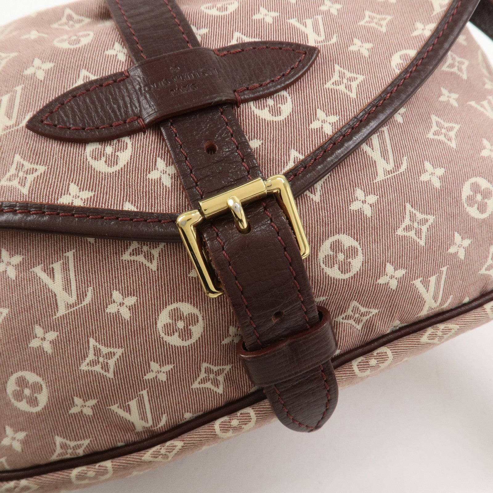 Louis Vuitton Monogram Idylle Saumur PM Shoulder Bag Sepia M40669