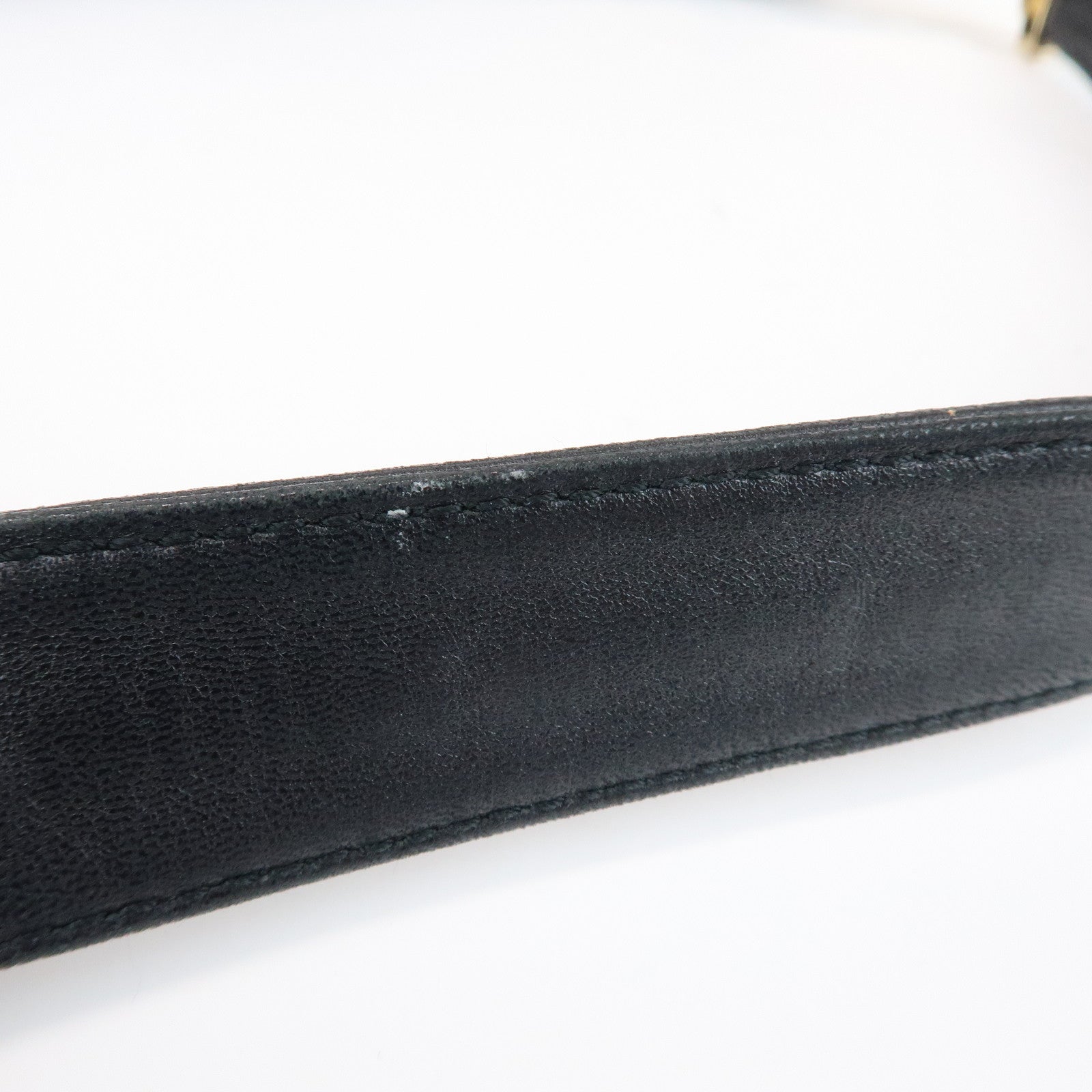 LOEWE Anagram Logo Nappa Leather Chain Shoulder Bag Hand Bag Black