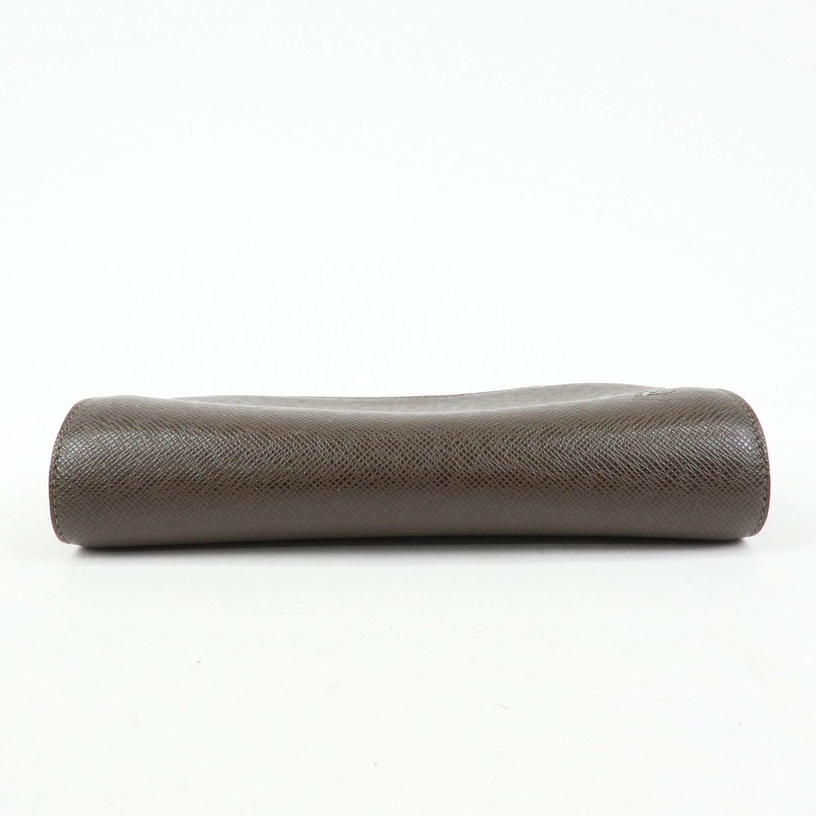 Louis Vuitton Taiga Baikal Clutch Bag Pouch Brown Grizzly M30188