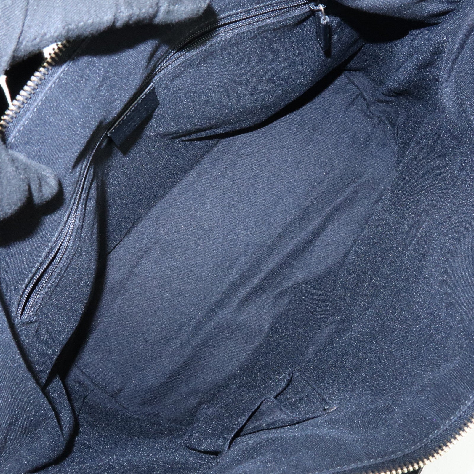 GUCCI Abbey GG Canvas Leather Tote Bag Shoulder Bag Black 141470