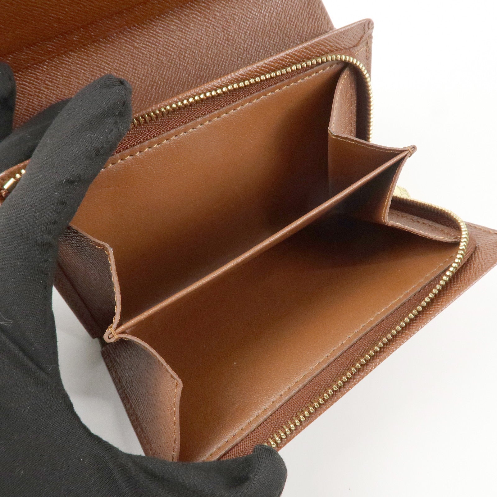 Louis Vuitton Monogram Porte Monnaie Billets Tresor Wallet M61730 Used