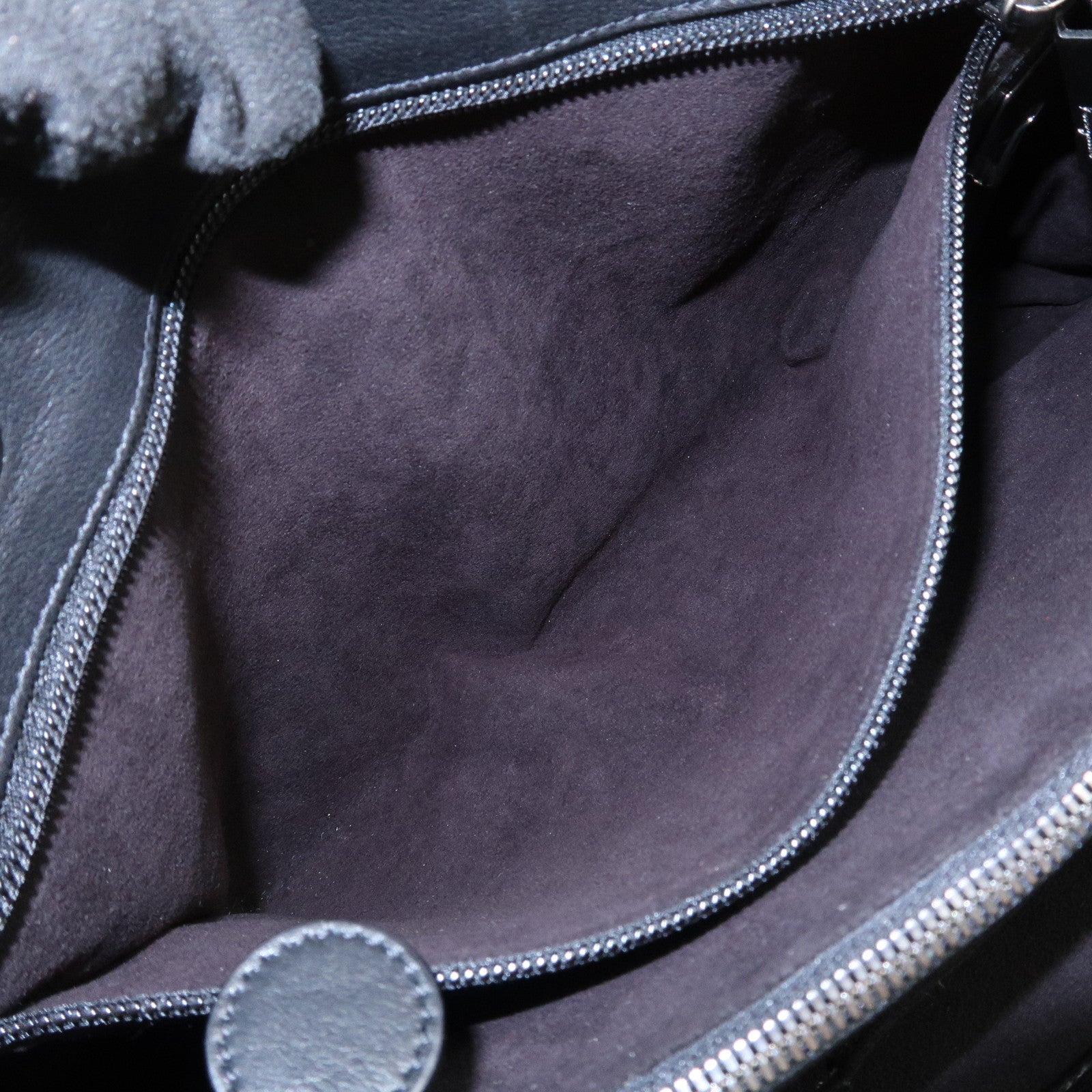 Ferragamo Gancini Leather Tote Bag Shoulder Bag Black