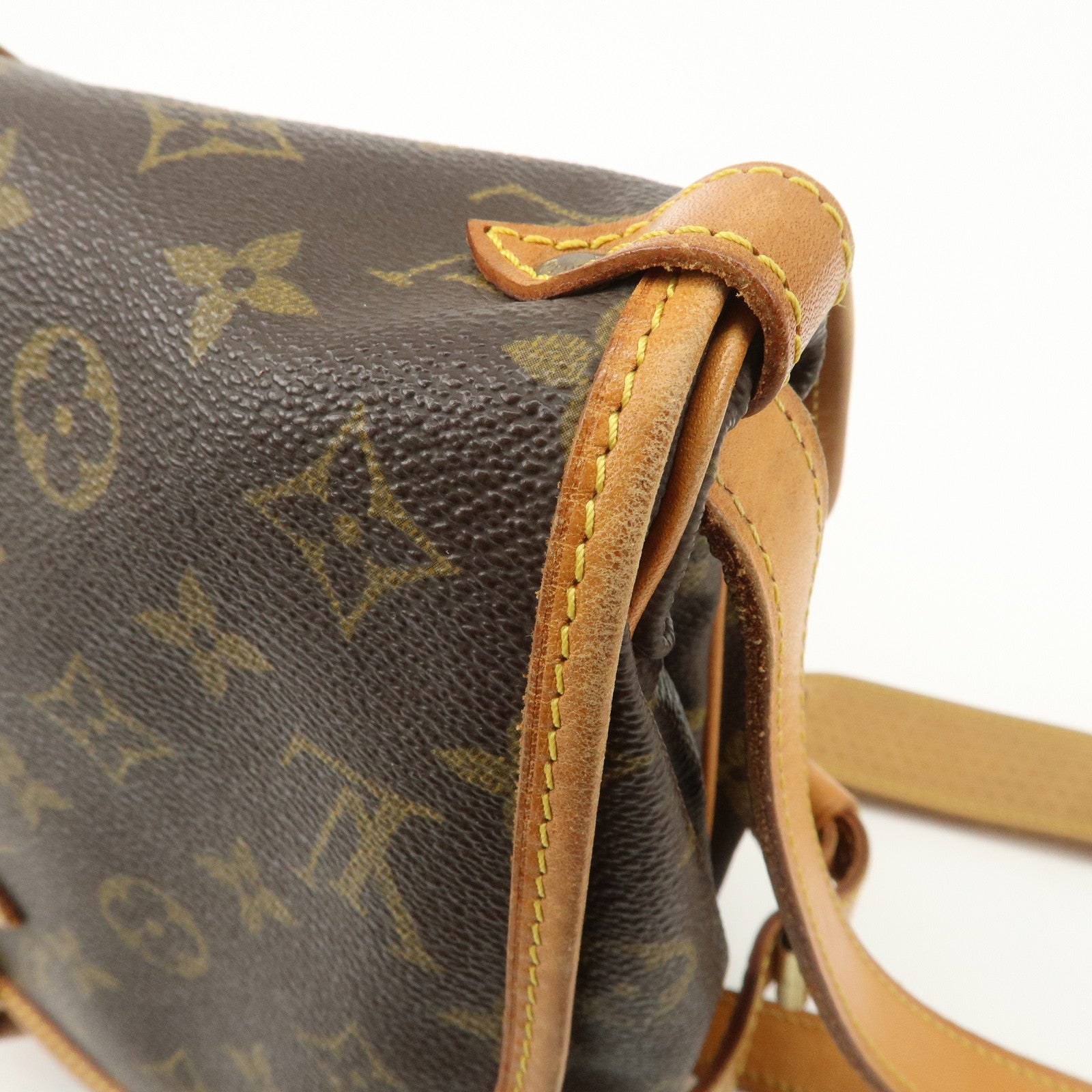 Louis Vuitton Monogram Saumur 30 Shoulder Bag Brown M42256 Used