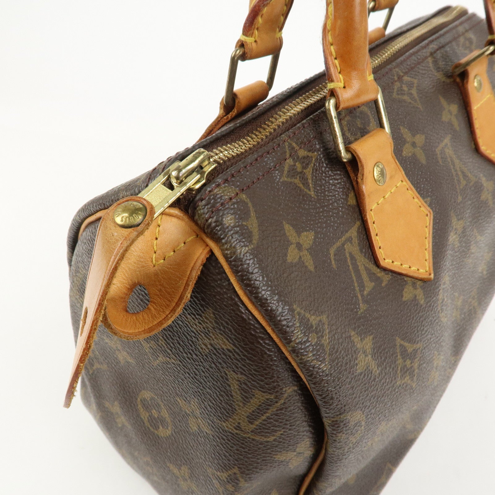 Louis Vuitton Monogram Speedy 25 Boston Bag Hand Bag Brown M41528