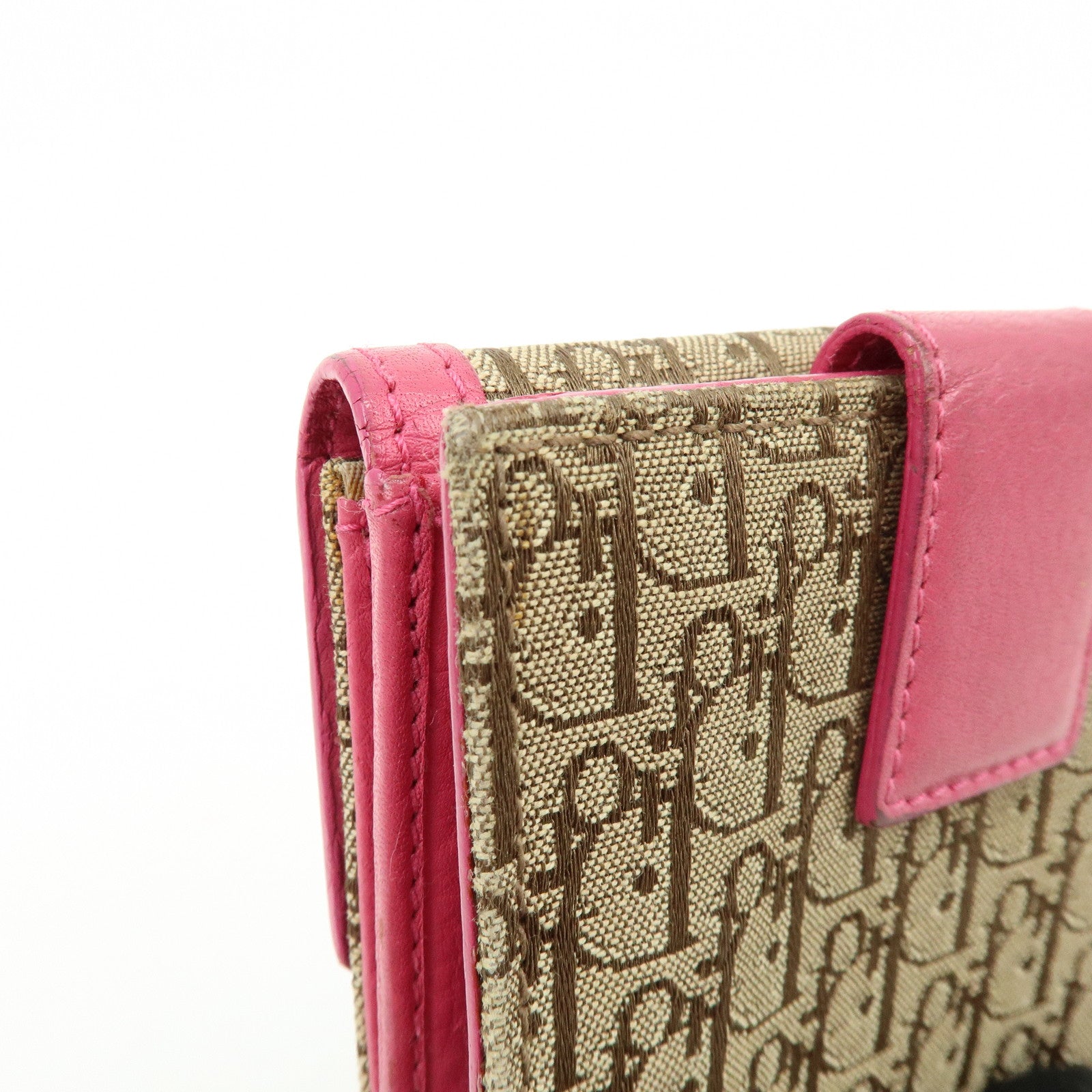 Christian Dior Street Chic Trotter Jaquard Canvas Leather Wallet