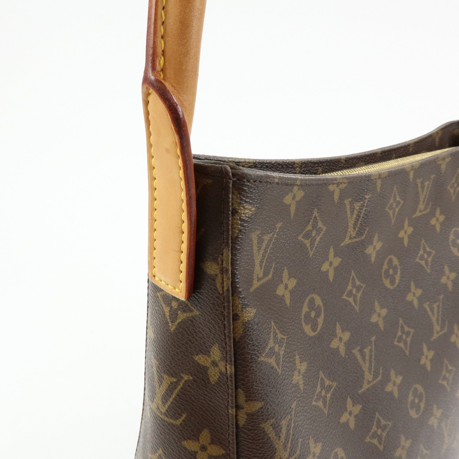 Louis Vuitton Monogram Looping GM Shoulder Bag Brown M51145